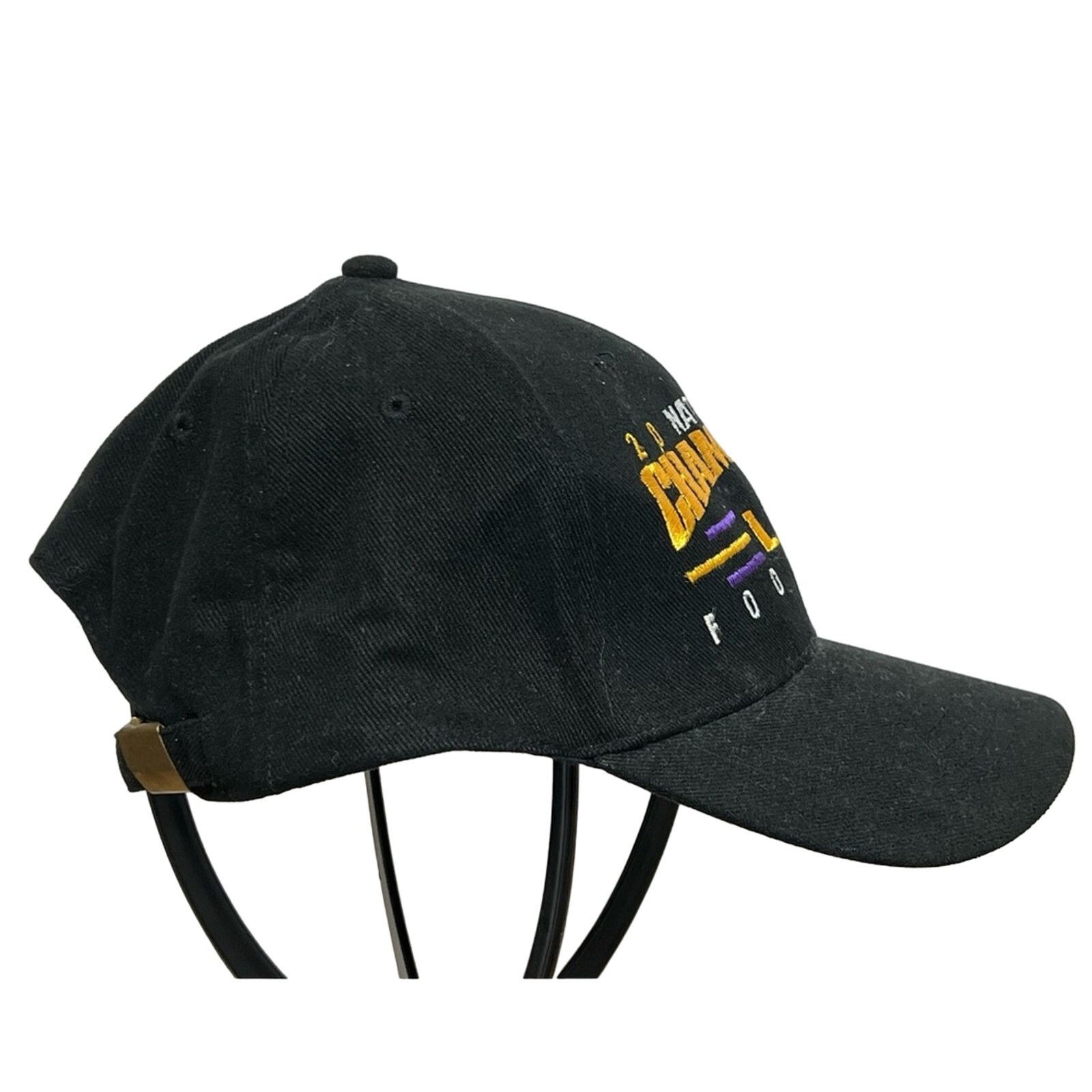 Vintage VINTAGE LSU Tigers Hat Cap Strap Back College Champions Mens Size ONE SIZE - 2 Thumbnail
