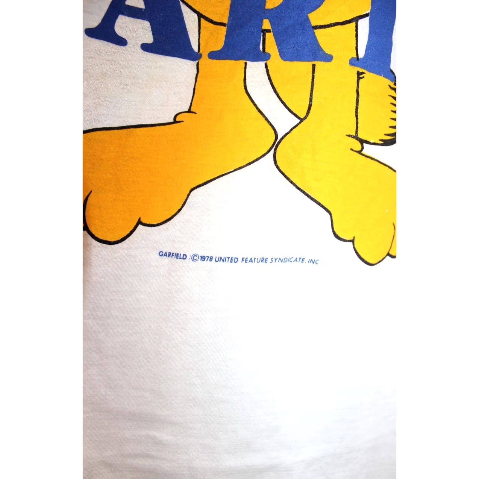 Vintage VINTAGE Garfield Where's The Party T-shirt Mens Shirt L White 1978 Size US L / EU 52-54 / 3 - 3 Thumbnail