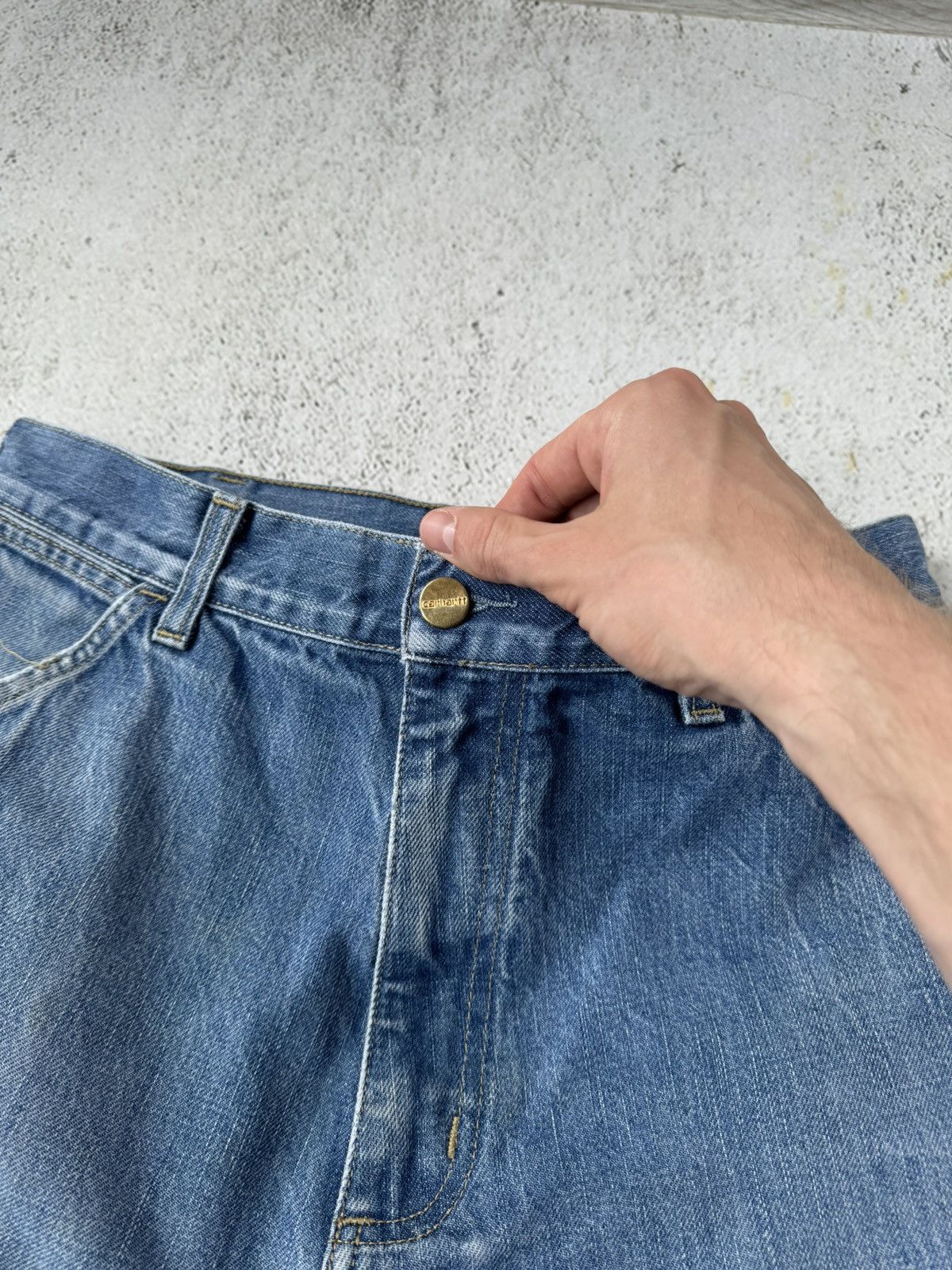 Carhartt × Vintage Carhartt Vintage Simple Pants Denim Jeans Size US 32 / EU 48 - 10 Thumbnail