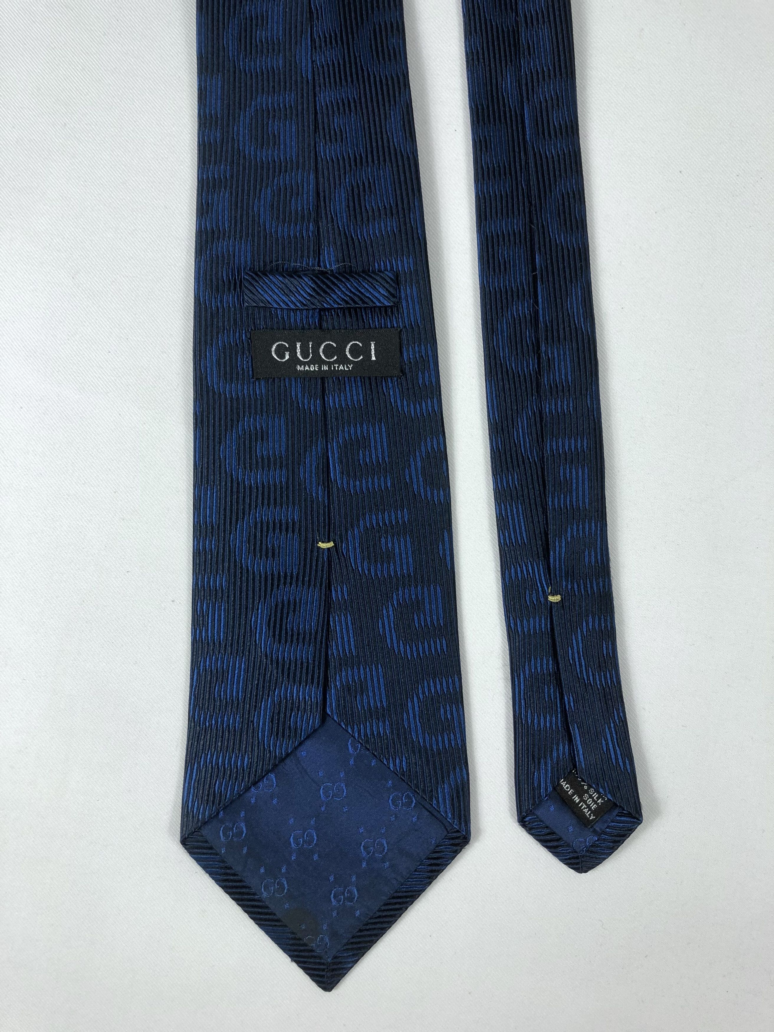 Gucci Rare Gucci GG Monogram Silk Tie Made in Italy Size ONE SIZE - 5 Thumbnail