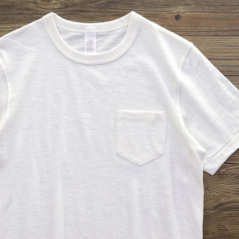 Japanese Brand Cotton Slub Single Stitch Pocket Tee Size US L / EU 52-54 / 3 - 2 Thumbnail