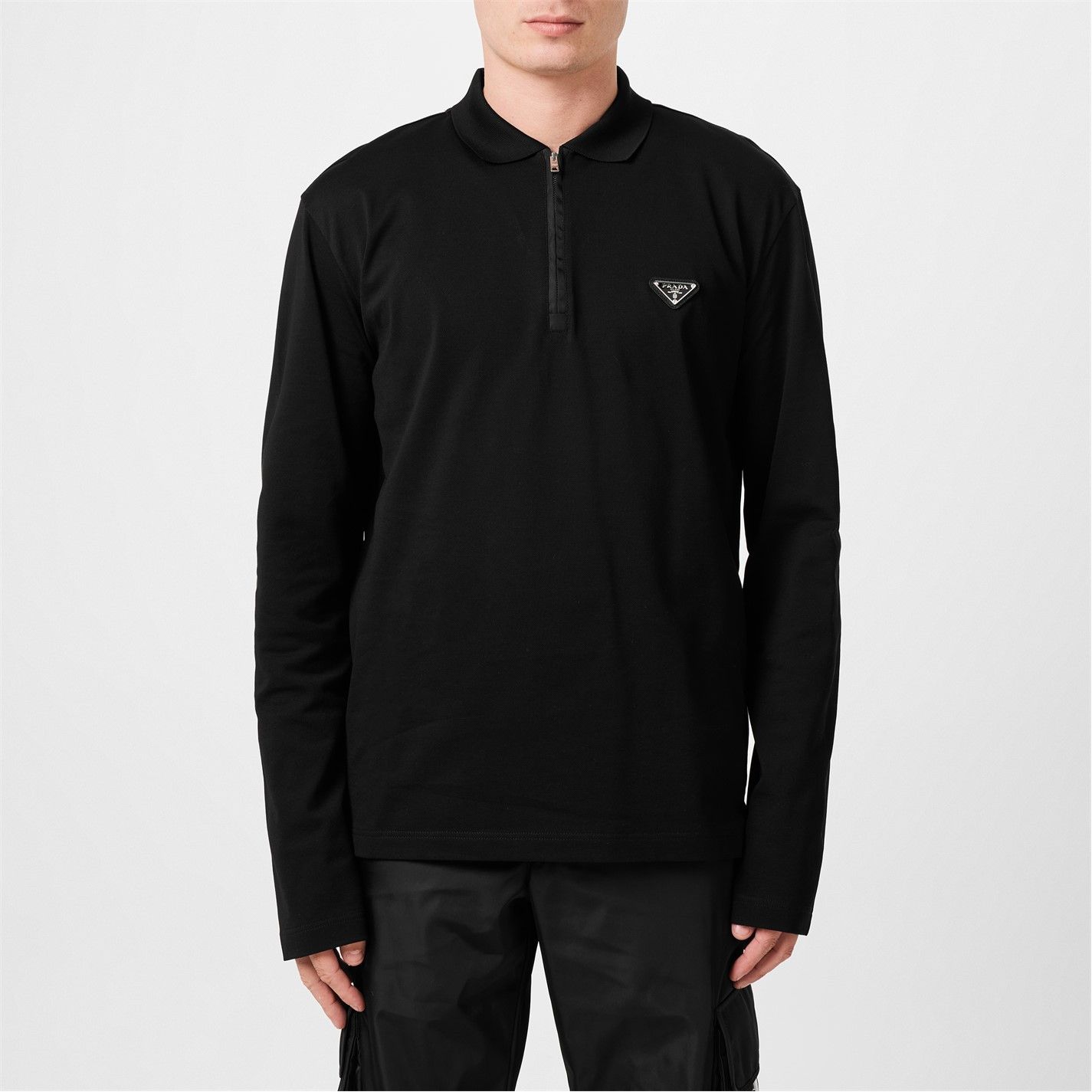 Prada PRADA Re-Nylon Long Sleeve Polo | Grailed