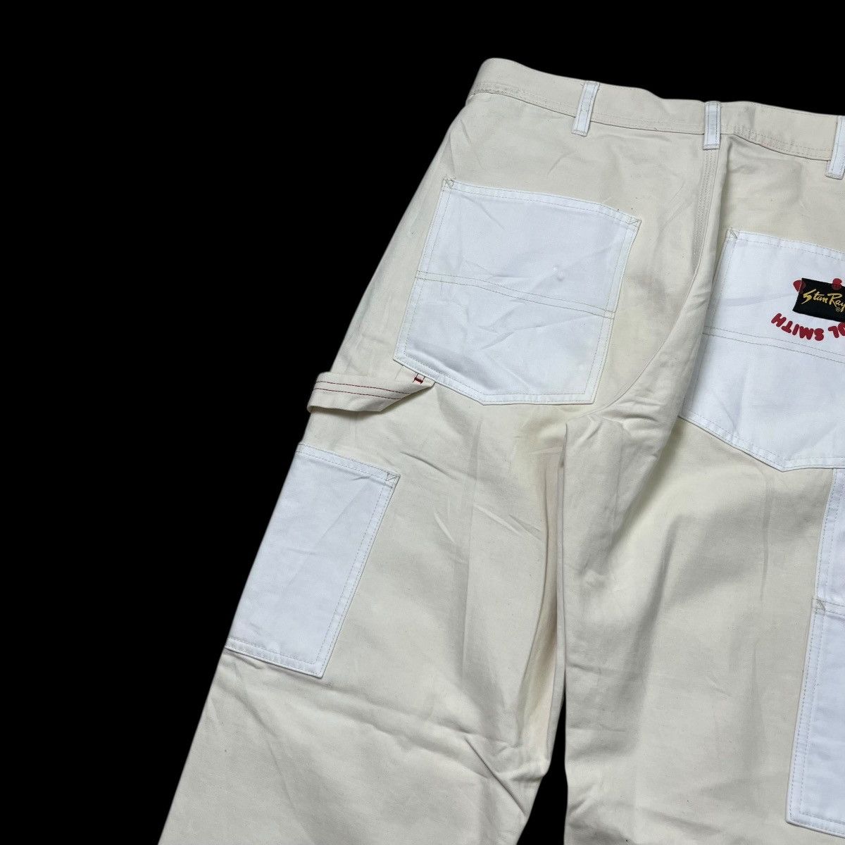 Stan Ray Stan Ray x Paul Smith Painter Pants - Cream/White Colorblock Size US 32 / EU 48 - 10 Thumbnail