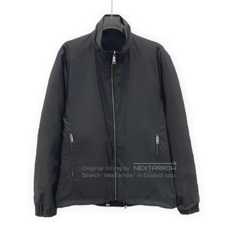 Prada Prada 24 black triangle stand-up collar zipper long-sleeve Size US L / EU 52-54 / 3 - 3 Thumbnail