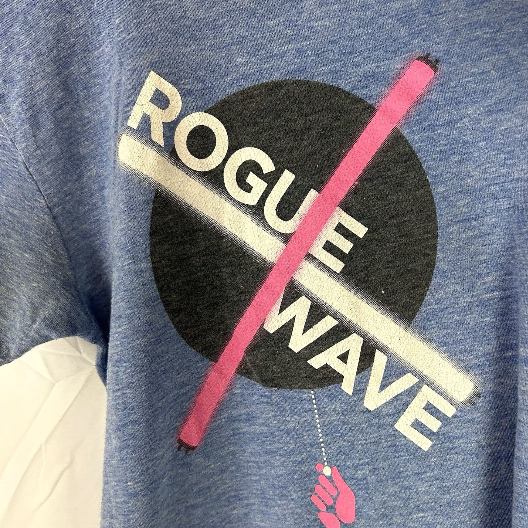 American Apparel Rogue Wave Indie Rock Band Permalight T Shirt XS 2010 Concert Tee Blue Women Short Sleeve Polyester Blend Flaw Pre-owned Fair XS Mens Womens Size XS / US 0-2 / IT 36-38 - 3 Thumbnail