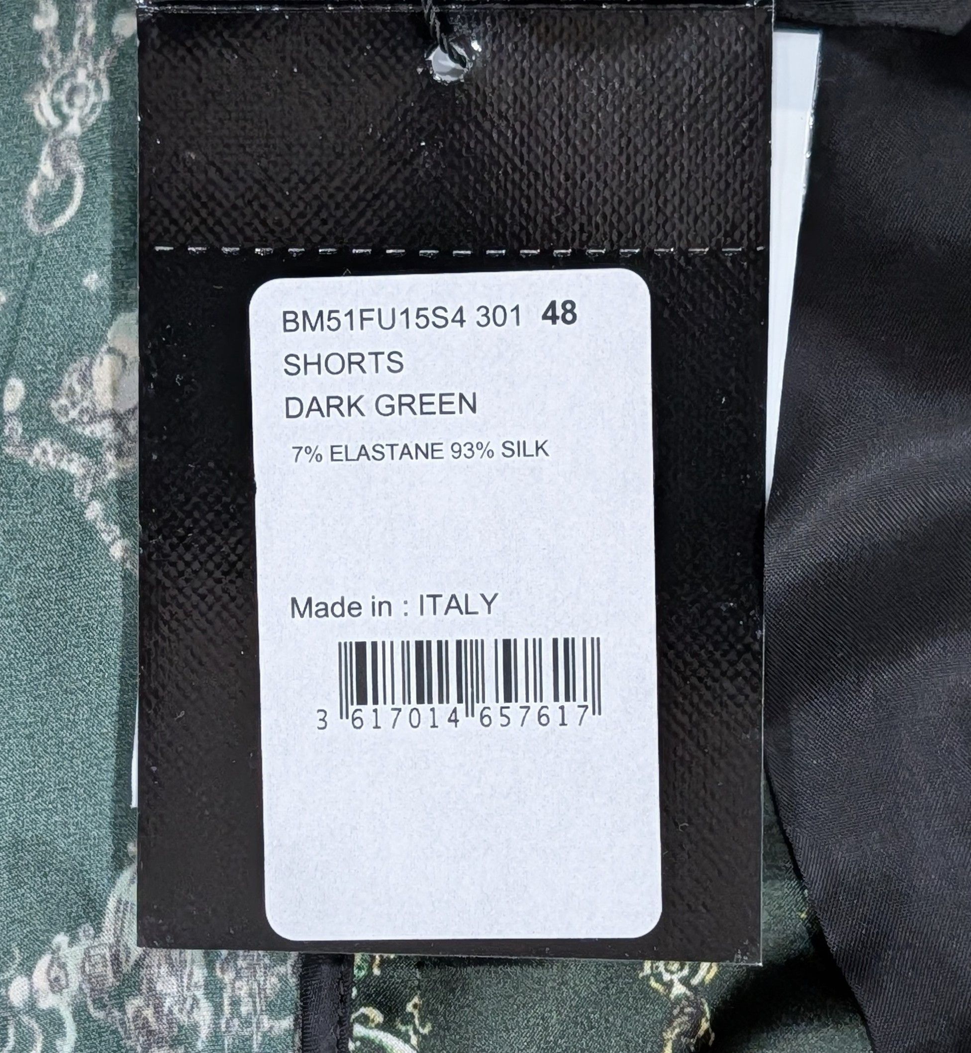Givenchy GIVENCHY "Hubert Objects" Silk Shorts Green 48 US 32 Size US 32 / EU 48 - 9 Thumbnail