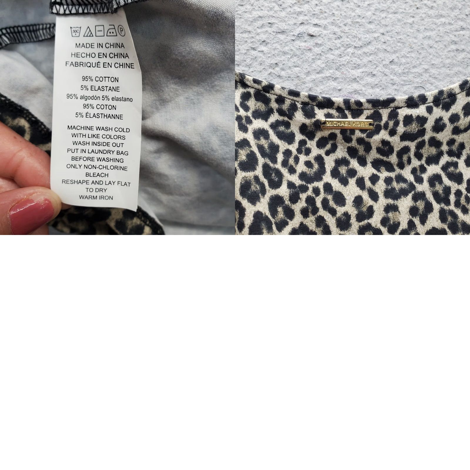 Michael Kors Michael Kors Tank Dress Womens S Multicolor Leopard Print Cold Shoulder Sleeves Midi Dress Size S / US 4 / IT 40 - 8 Thumbnail
