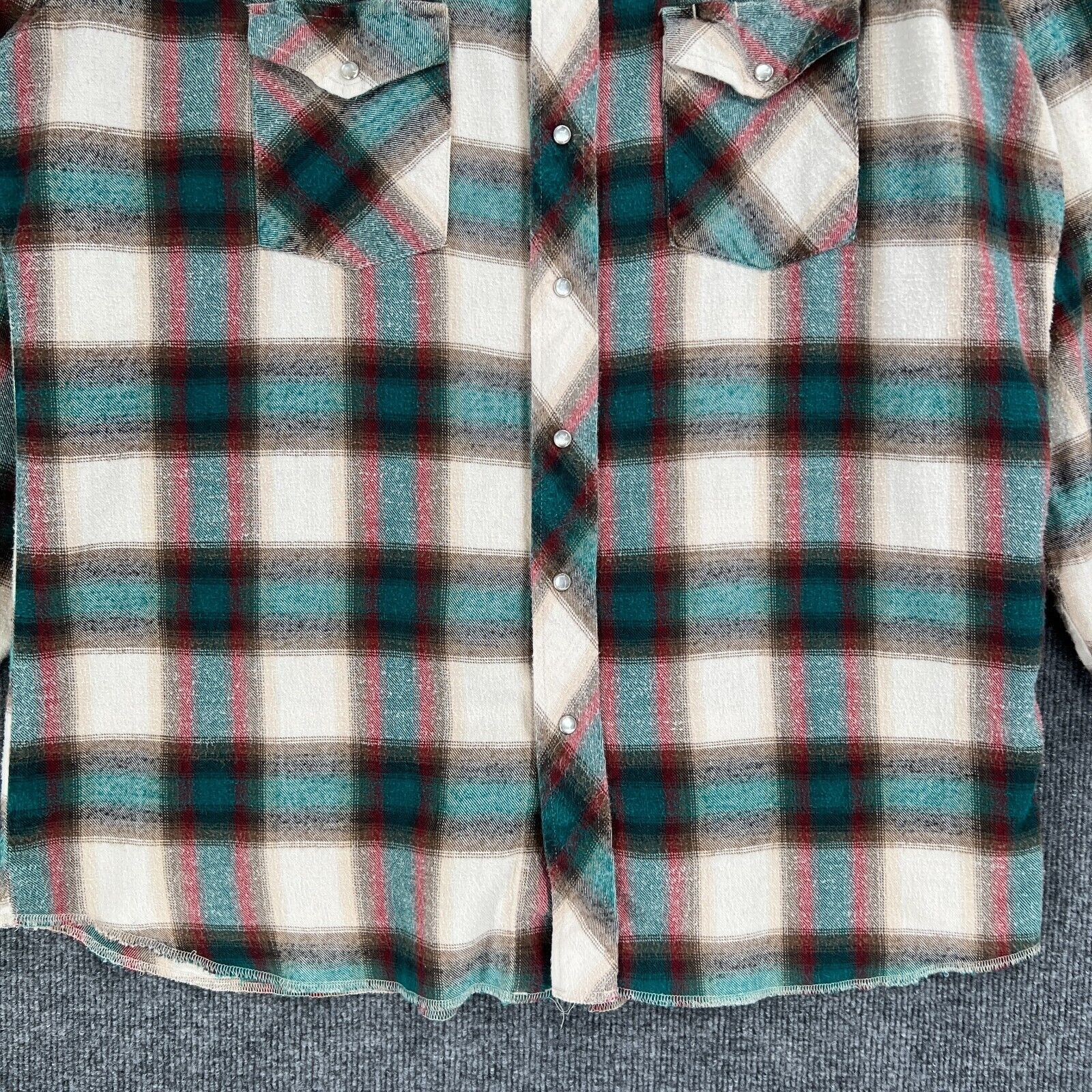 Wrangler Vintage Wrangler Western Shirt Mens XLT Tall Man Pearl Snap Size US XL / EU 56 / 4 - 3 Thumbnail