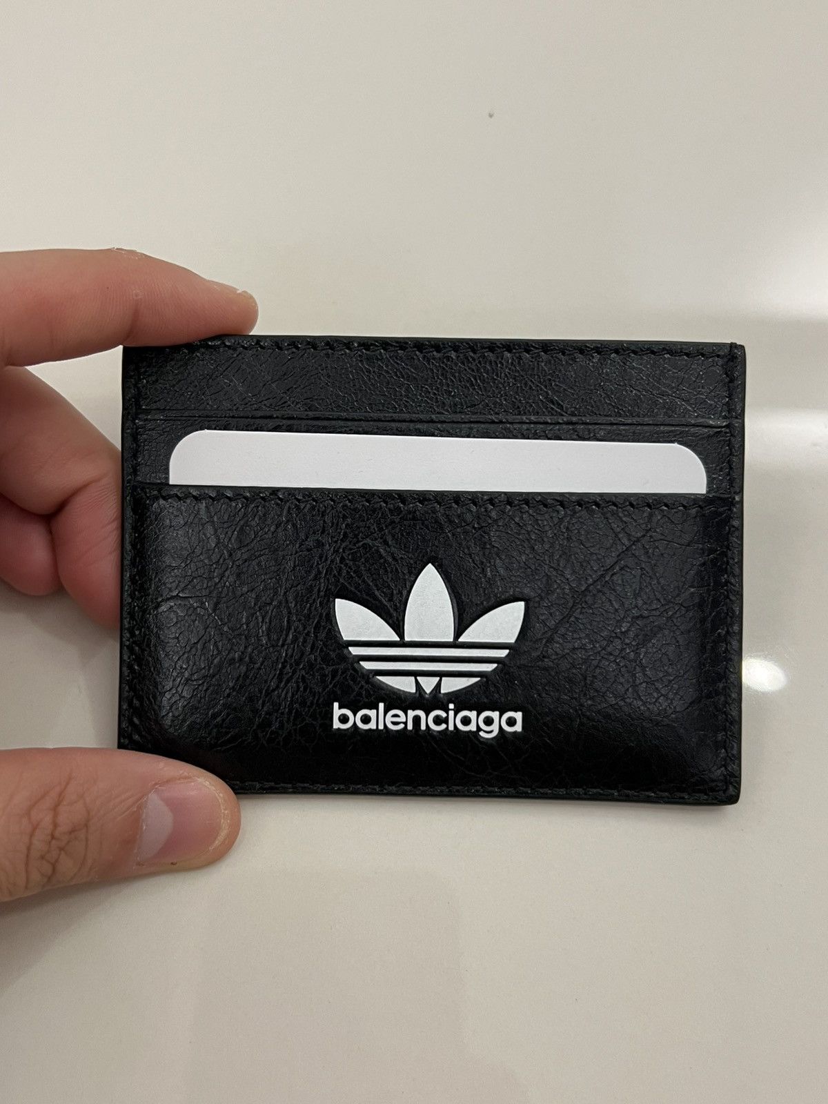 Adidas × Balenciaga Balenciaga X Adidas Cardholder Black Size ONE SIZE - 2 Thumbnail