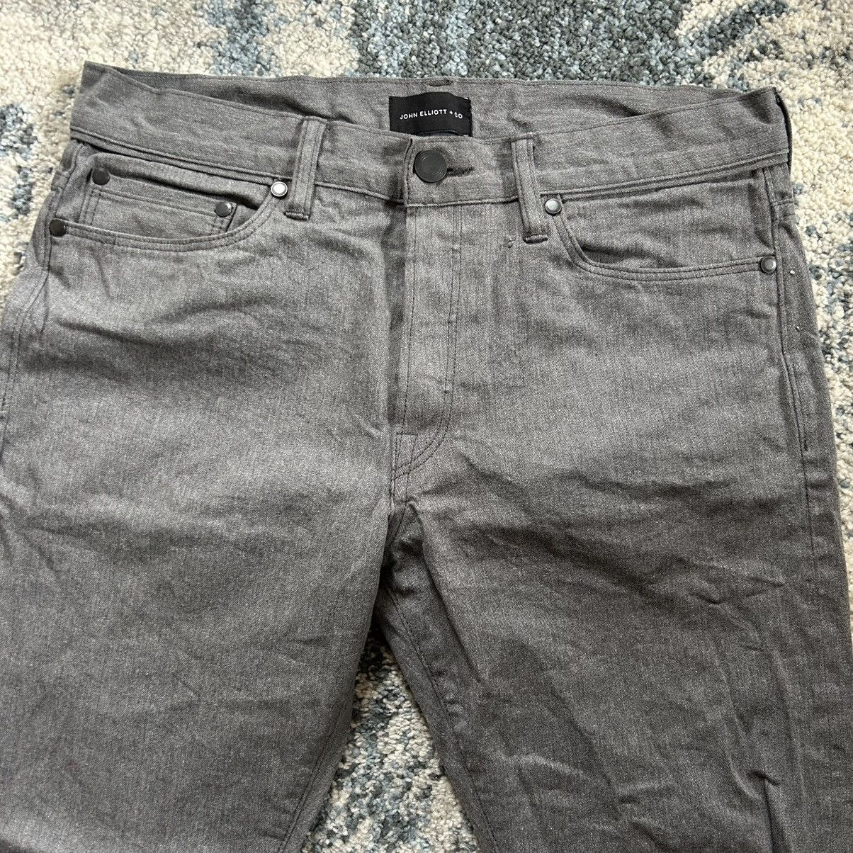 John Elliott John Elliot the Cast 2 hatched charcoal grey slim skinny Size US 31 - 2 Thumbnail