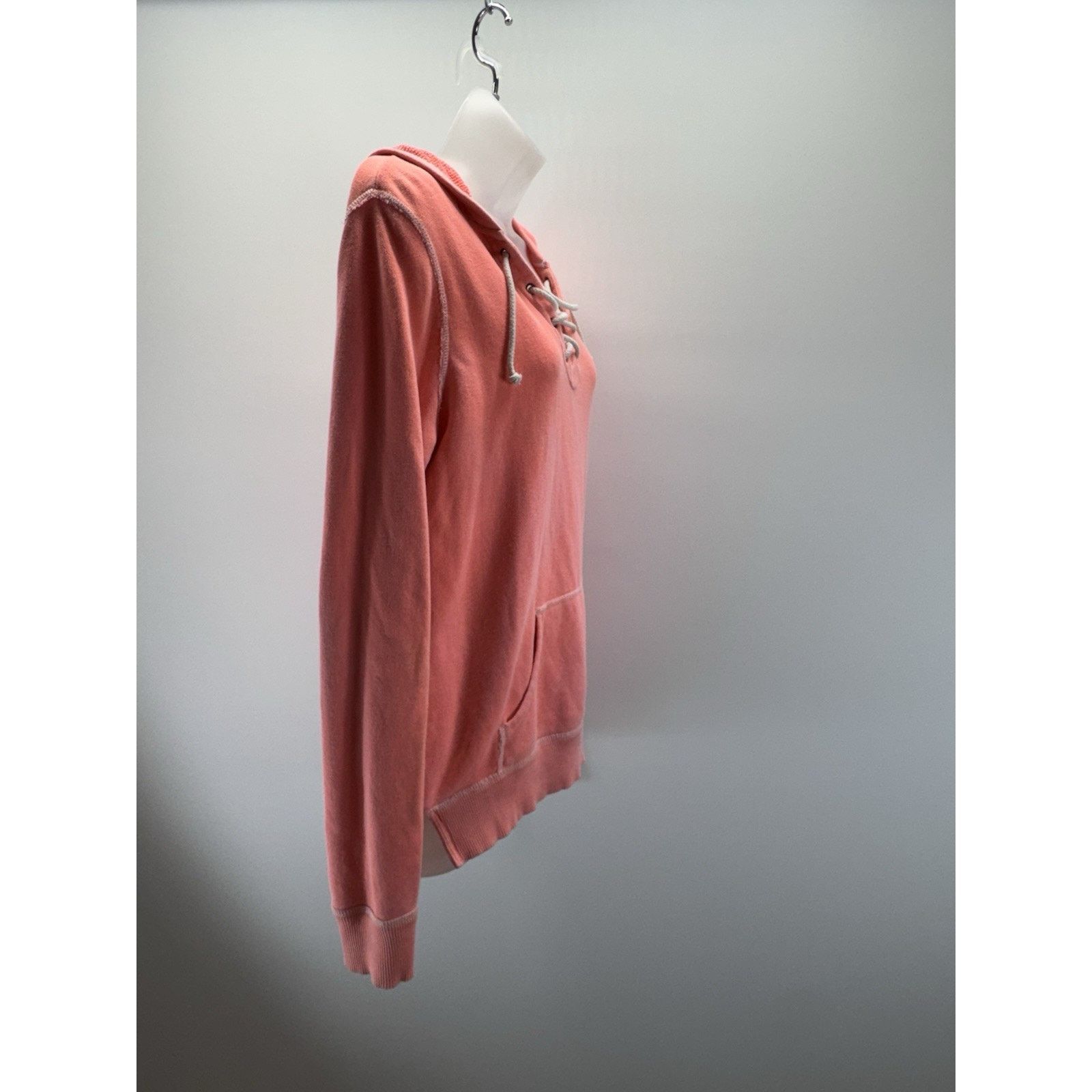 American Eagle Outfitters American Eagle Outfitters Lace Up Hoodie Peach Pink Size S Size S / US 4 / IT 40 - 4 Thumbnail