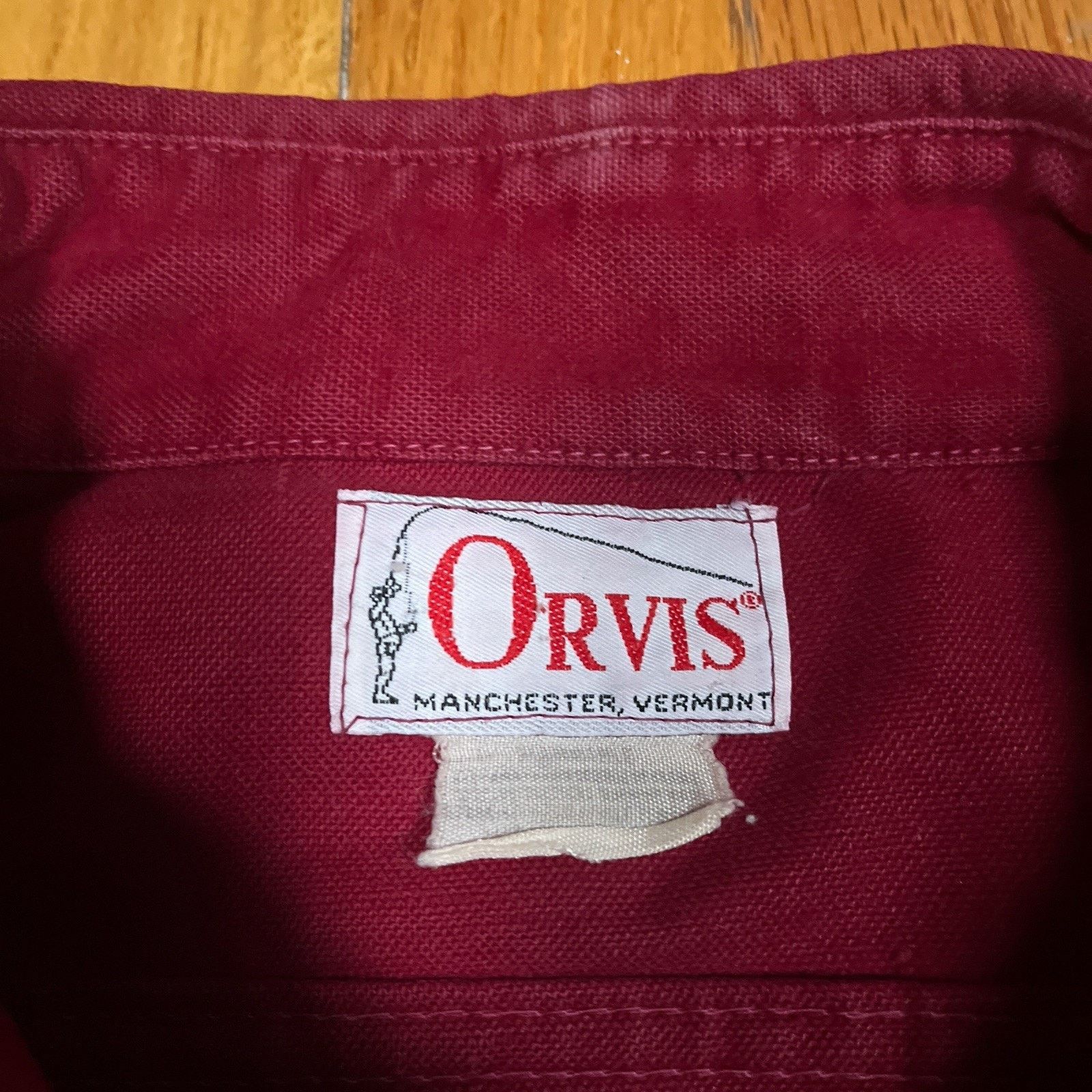 Orvis VTG Orvis Shirt Red Chamois Button Workwear Distressing 90s Size US L / EU 52-54 / 3 - 4 Thumbnail