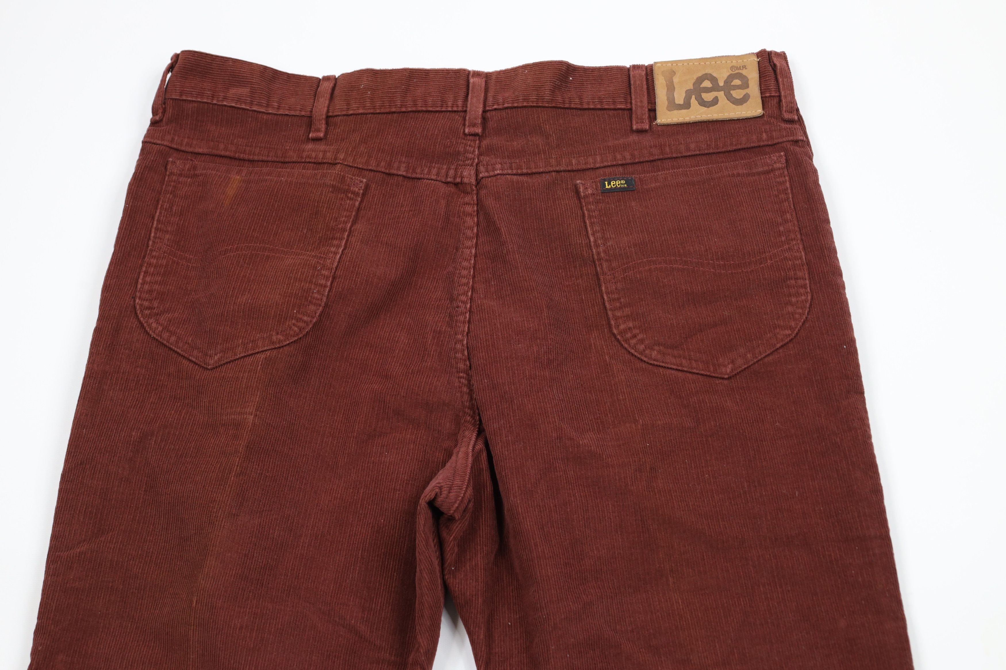 Lee × Vintage Vintage 90s Lee Bootcut Western Corduroy Chino Pants Red USA Size US 38 / EU 54 - 10 Thumbnail