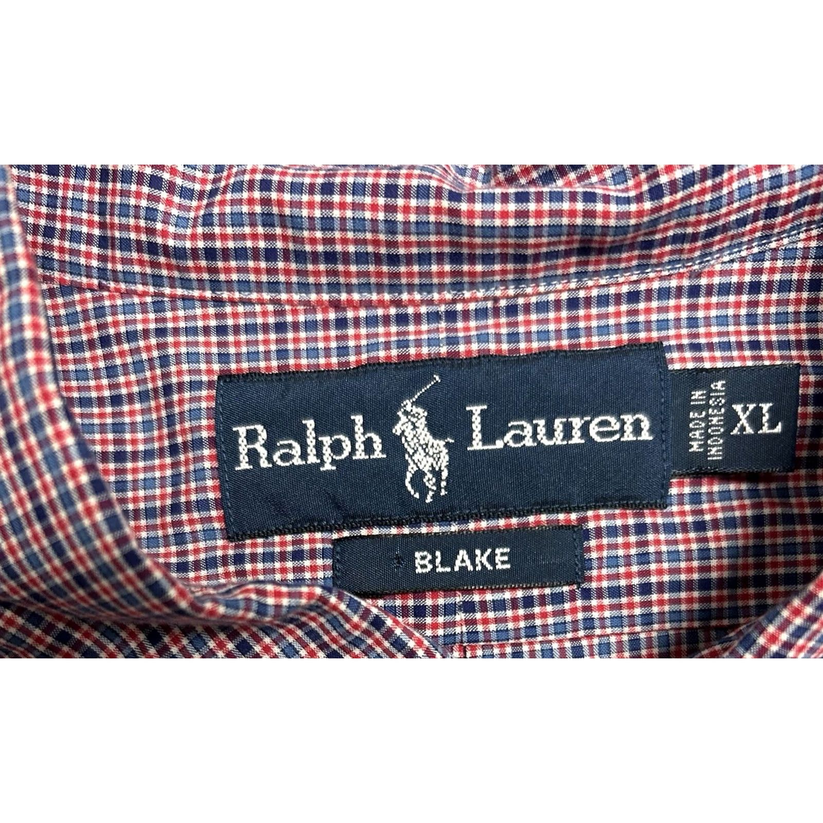 Ralph Lauren Ralph Lauren Blake Button-Down Shirt Men XL Blue & Red Plaid Long Sleeve Vintage Size US XL / EU 56 / 4 - 7 Thumbnail