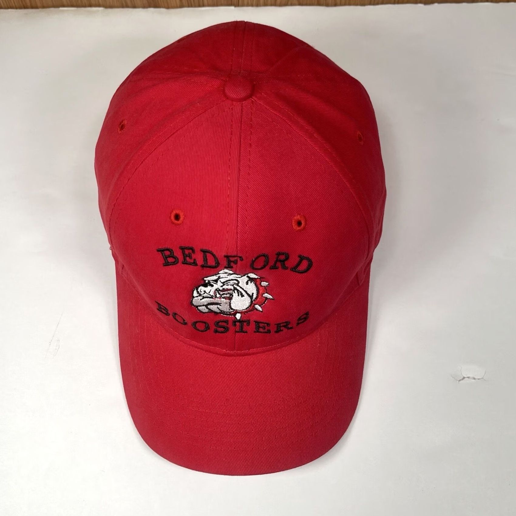 Vintage Richardson Bedford Boosters Adult Adjustable Baseball Hat Cap Red Cotton - Good Pre-Owned Condition - Size ONE SIZE - 2 Thumbnail