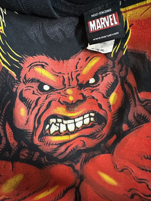 Marvel Maglietta Hulk Rosso Fuoco Uomo