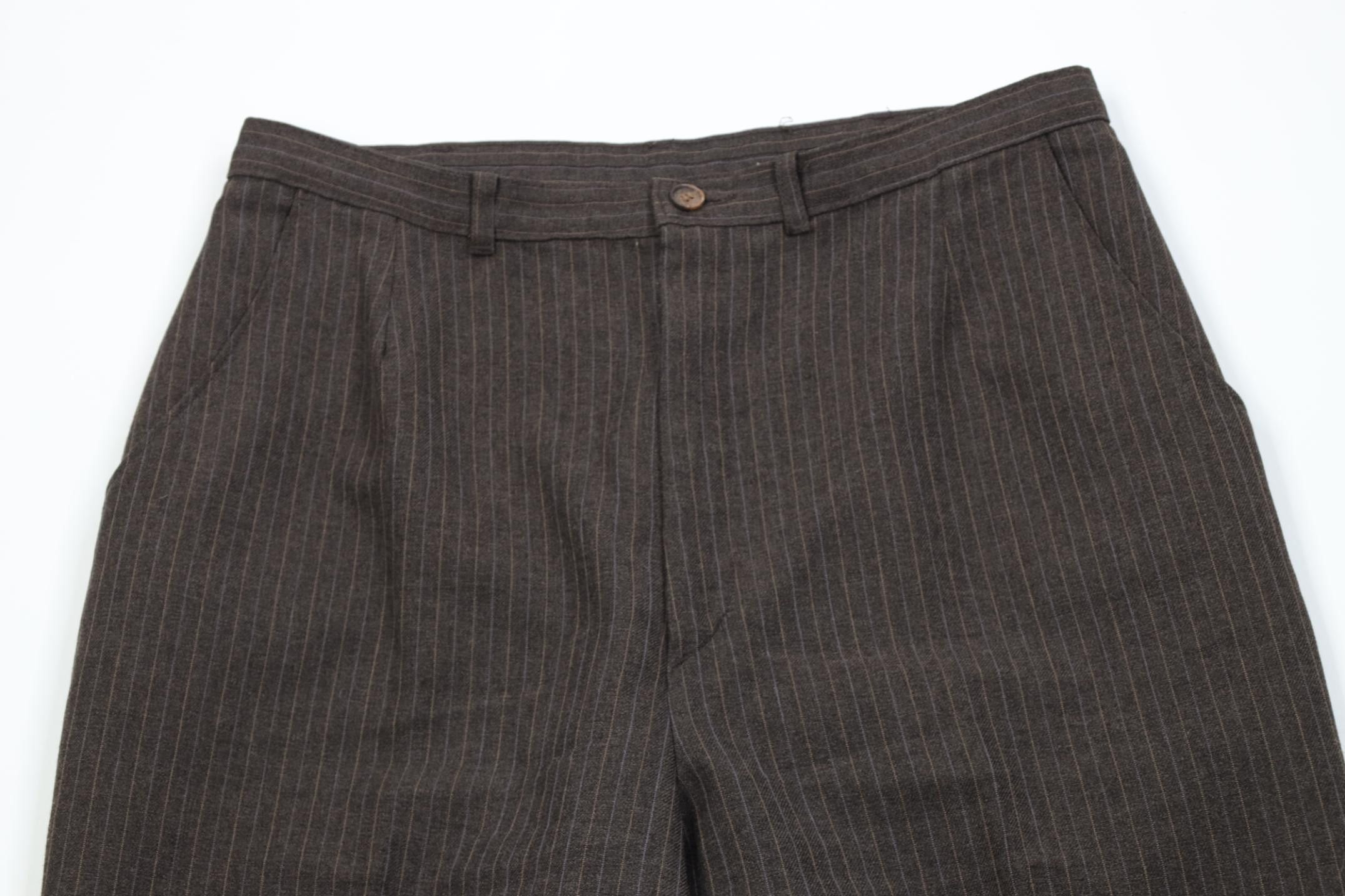 Levi's Vintage 70s 80s Levis Knit Wide Leg Chino Pants Brown USA Size 38" / US 16 / IT 52 - 2 Thumbnail