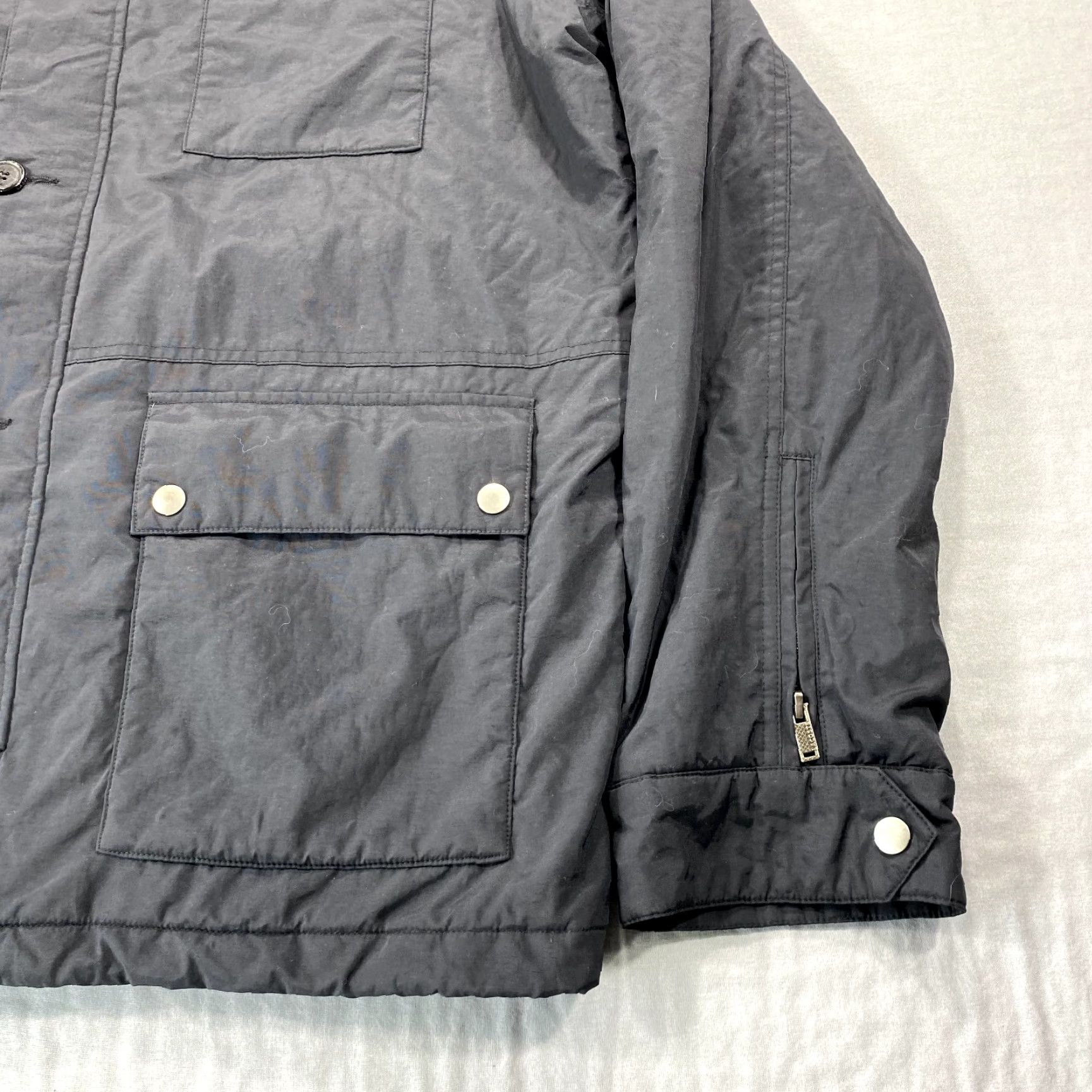 Lacoste Lacoste Jacket Mens XL Black Parka Windbreaker Quilt Lined Wind-Resistant Water Resistant Zipped Pockets Collared Lined Canvas Polyester Logo Zip Size US XL / EU 56 / 4 - 5 Thumbnail