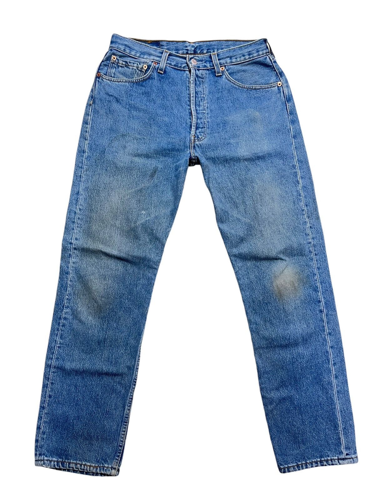 Levi's × Vintage VINTAGE LEVIS 501 MADE IN UK JEANS Size US 31 - 1 Thumbnail