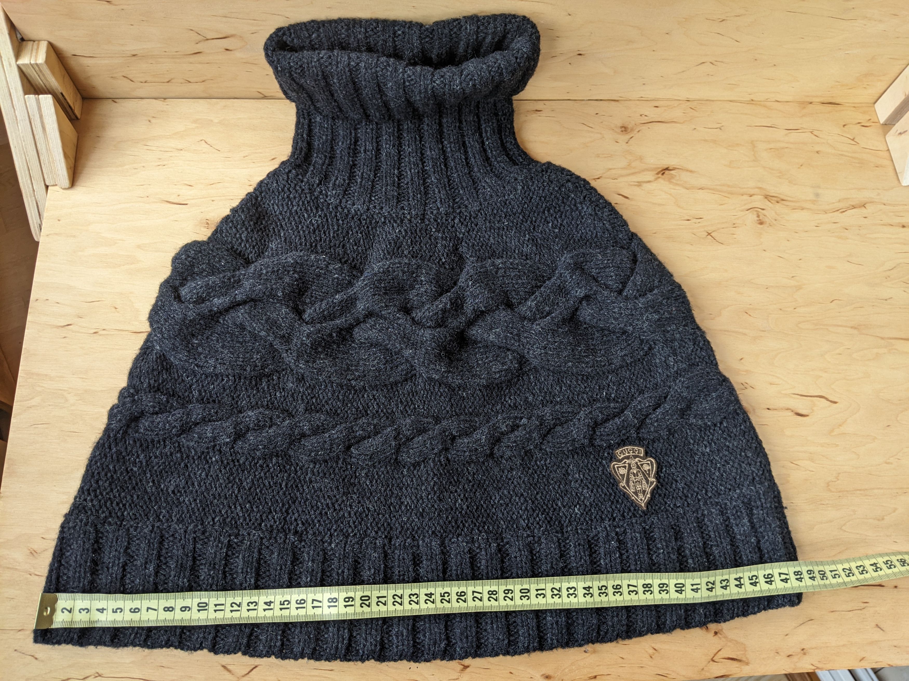 Gucci Gucci Wool Knitted Turtleneck Dicky Scarf Collar Shirtfront Size ONE SIZE - 12 Thumbnail
