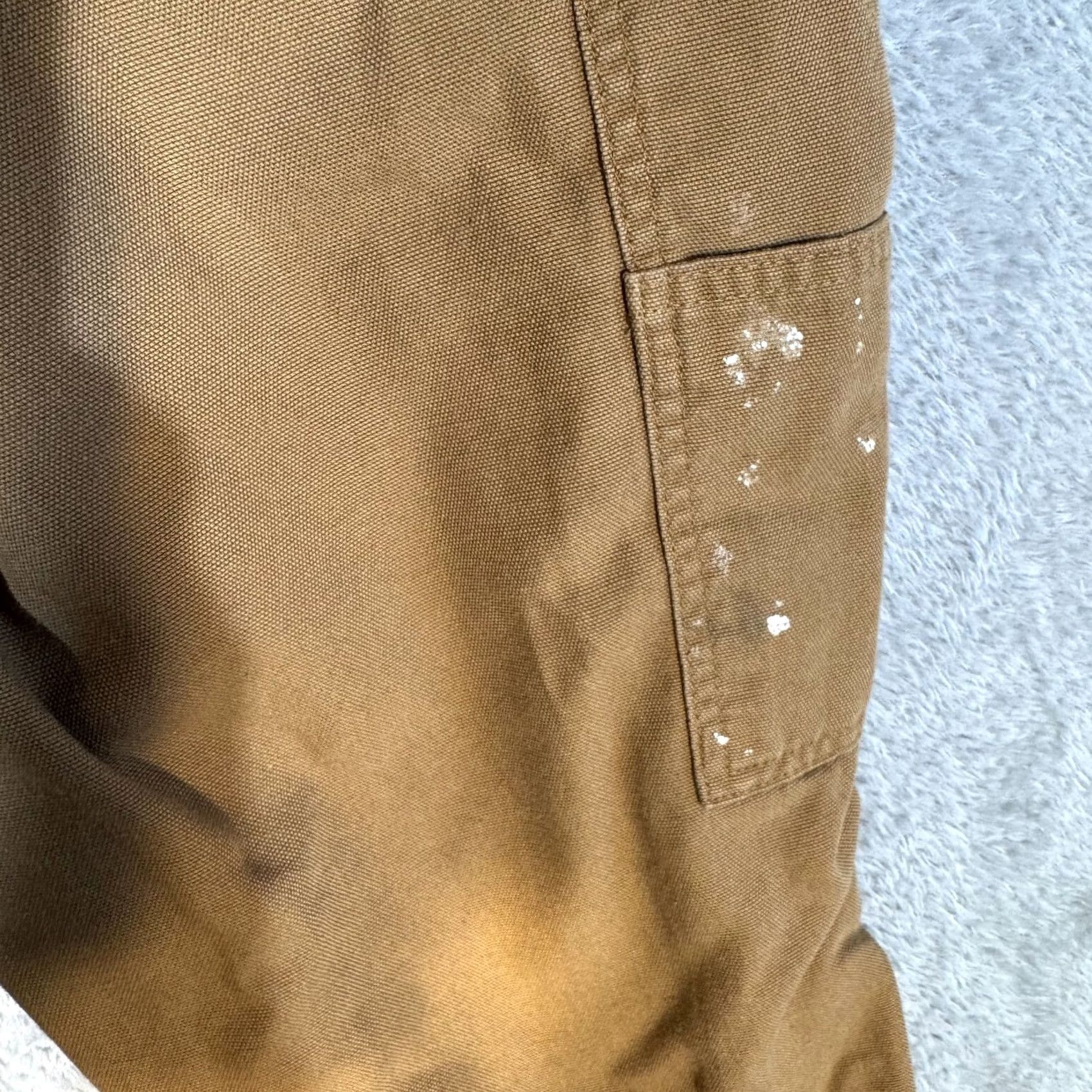 Carhartt Carhartt Carpenter Pants Mens 34 x 30 Brown Canvas Dungaree Fit Workwear Size US 34 / EU 50 - 5 Thumbnail