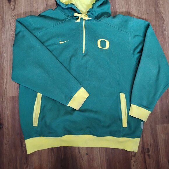 Nike Vintage Nike Oregon Ducks Hoodie Sweatshirt Size US XL / EU 56 / 4 - 3 Thumbnail
