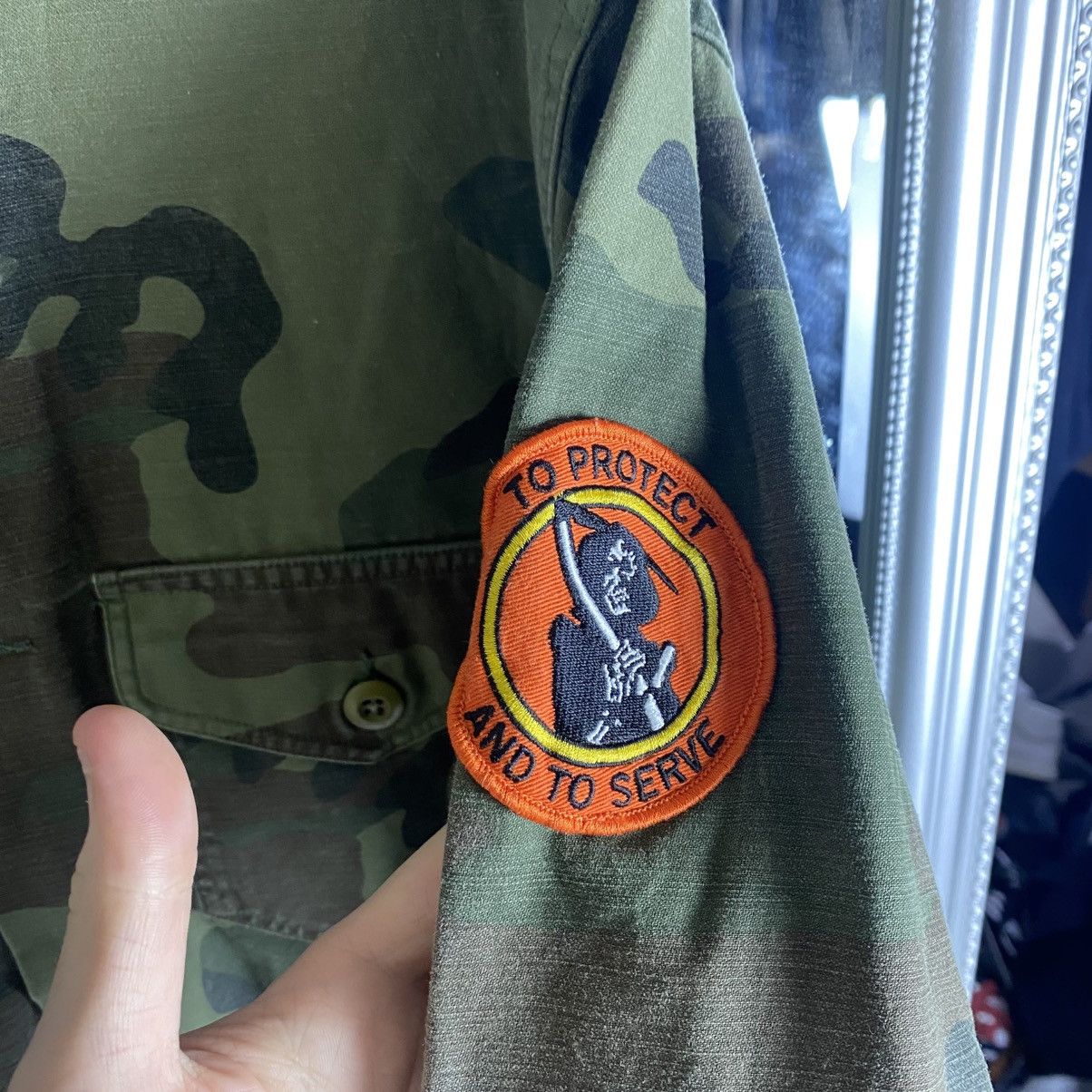 Supreme camo shirt army Big Logo