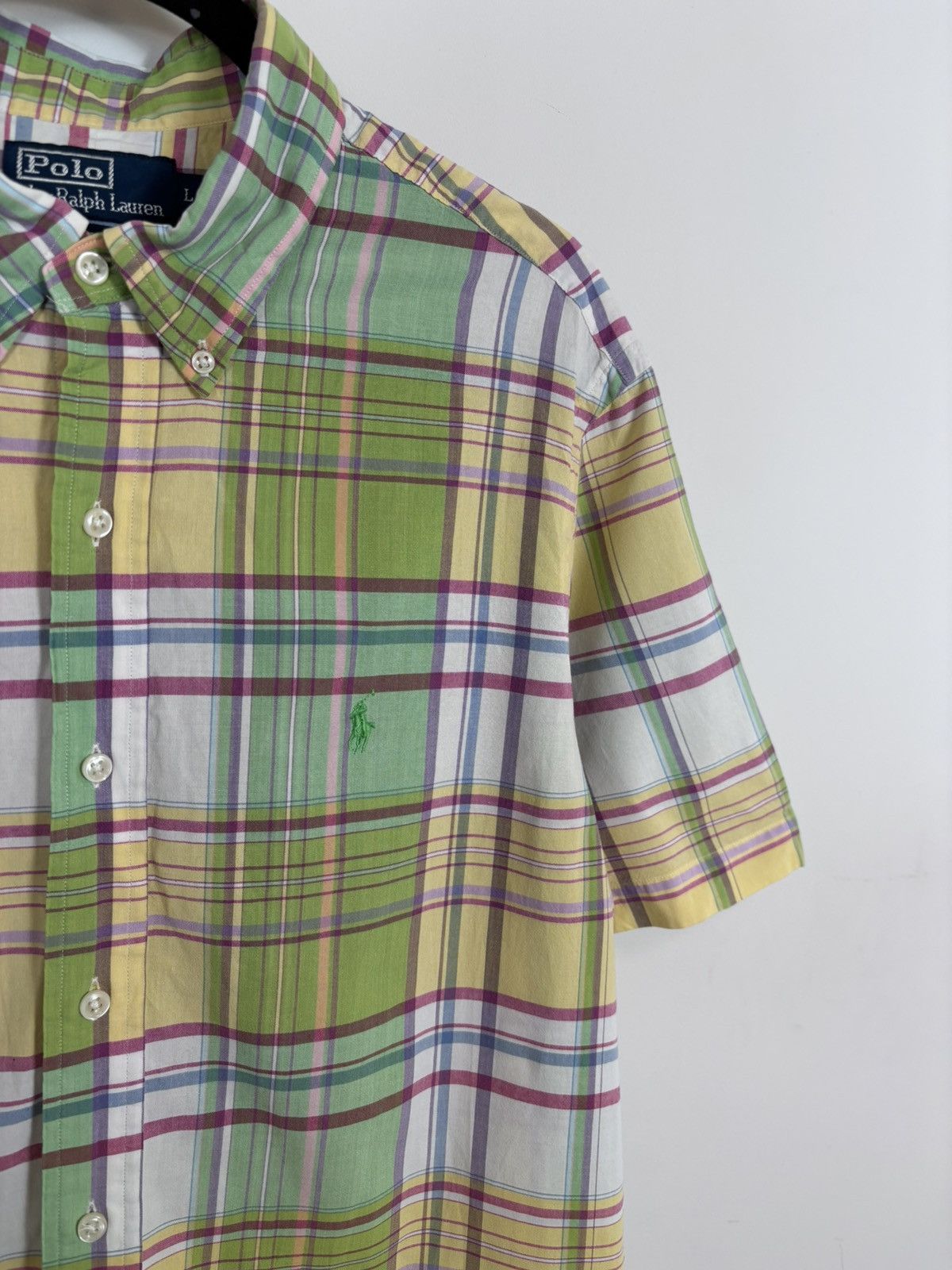 Polo Ralph Lauren Polo Ralph Lauren Vintage Men’s Check Short Sleeve Shirt Size US L / EU 52-54 / 3 - 6 Thumbnail