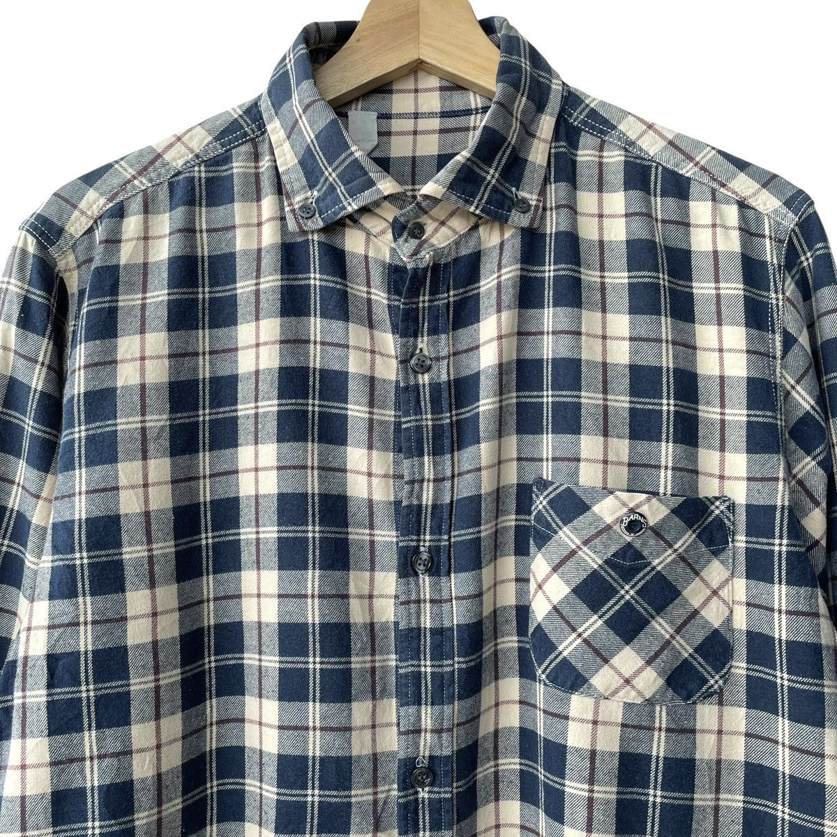 BARNS OUTFITTERS Barns Outfitters Ueno Japan Checkered Casual Shirt Size US L / EU 52-54 / 3 - 3 Thumbnail