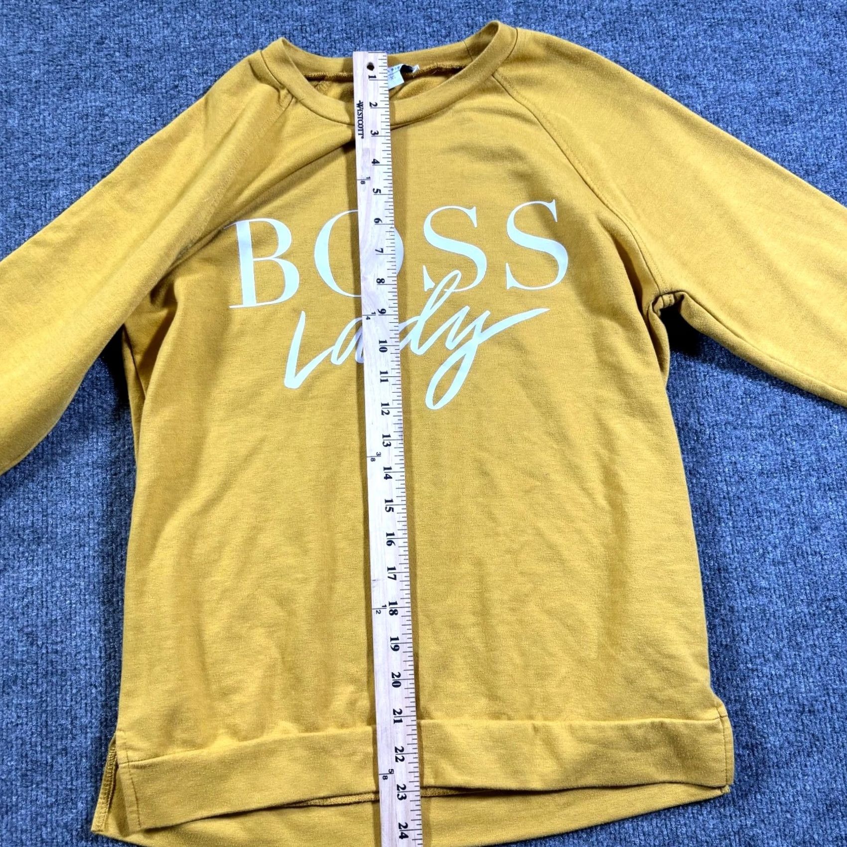 Vintage Bailey's Blossoms Sweatshirt Women XS Yellow Stretch Graphic Boss Lady Oversized Sweatshirt Size XS / US 0-2 / IT 36-38 - 5 Thumbnail