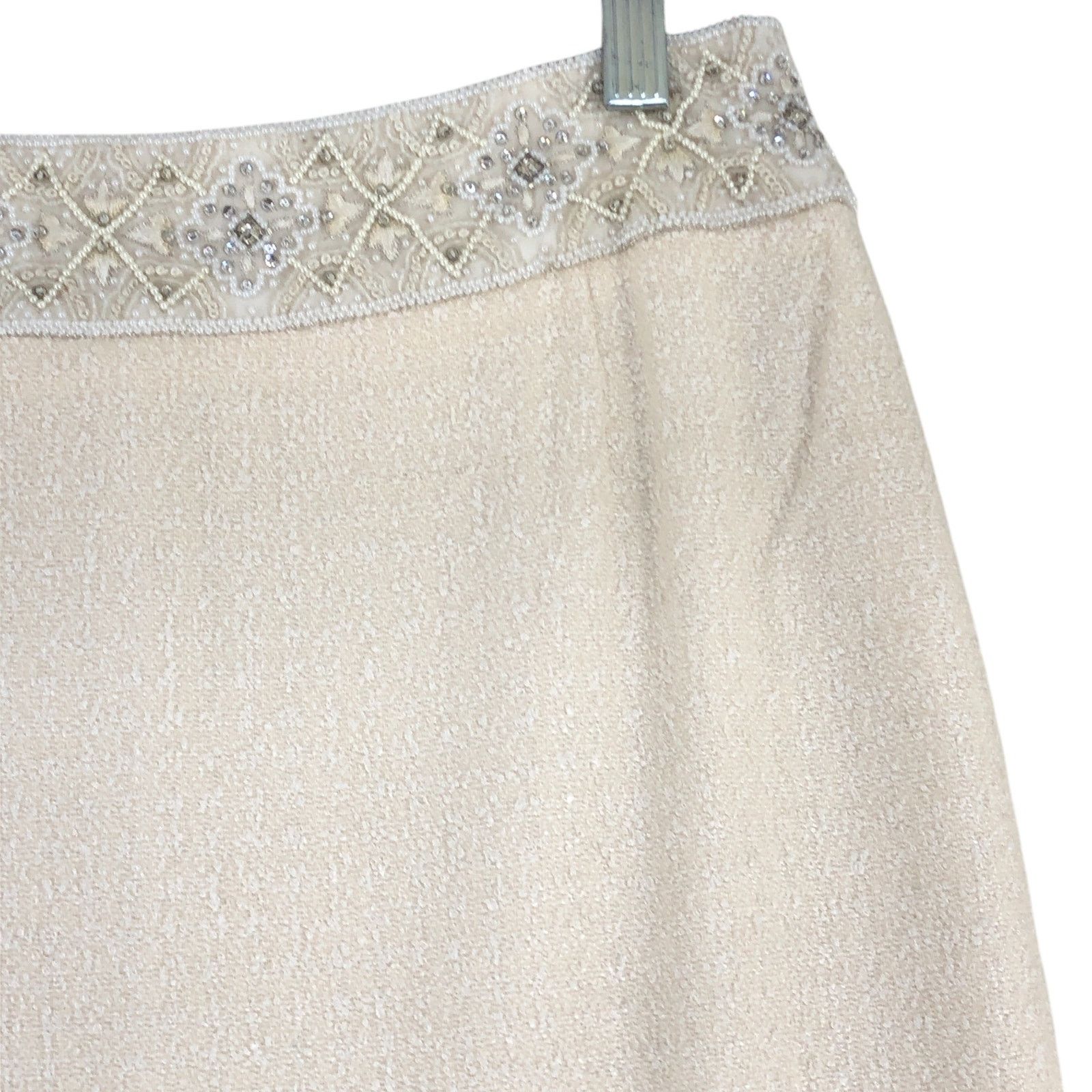 Escada Escada Size 38 US M Skirt Pencil Beaded Silk Wool TINY FLAW Size 29" - 7 Thumbnail