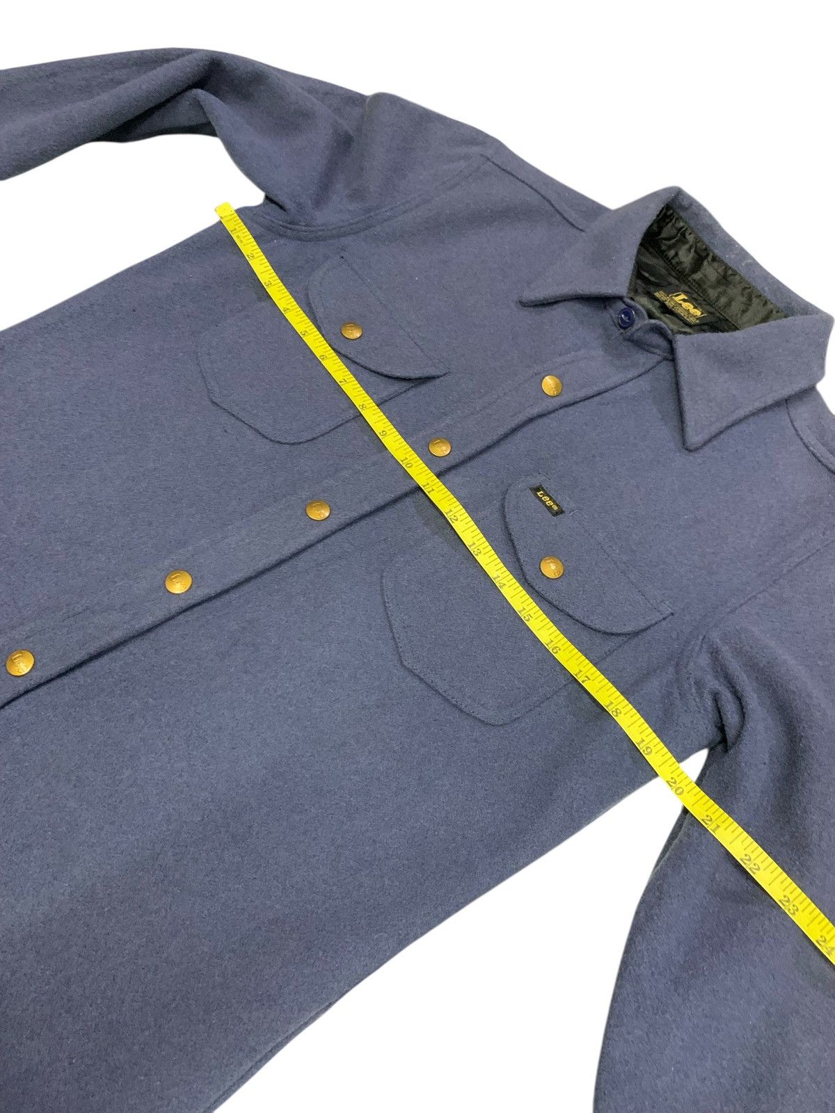 Lee × Vintage Vintage 90's Lee Snap Button Wool Jacket Size US M / EU 48-50 / 2 - 9 Thumbnail