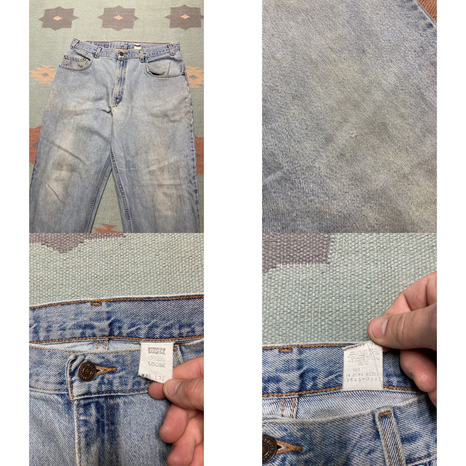 Levi's VINTAGE Levi’s 545 Jeans Baggy Light Wash 90s Y2K Silver Tab 36x30 Mens Jeans Size US 36 / EU 52 - 8 Thumbnail