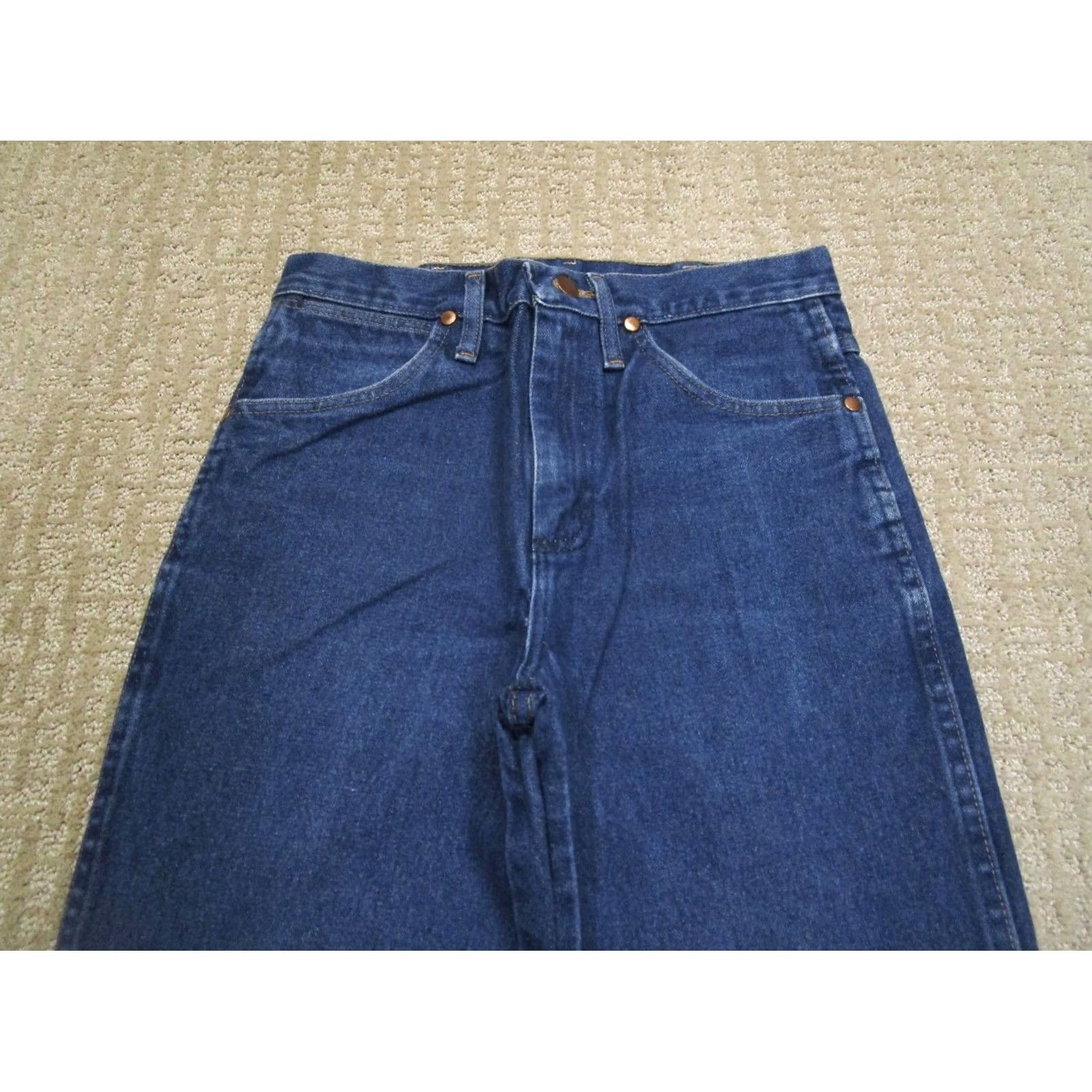 Wrangler Wrangler Jeans Men 28x32 Blue Cowboy Cut Slim Fit Western Pants Dark Wash Rodeo Jeans Mens Slim Size US 28 / EU 44 - 2 Thumbnail