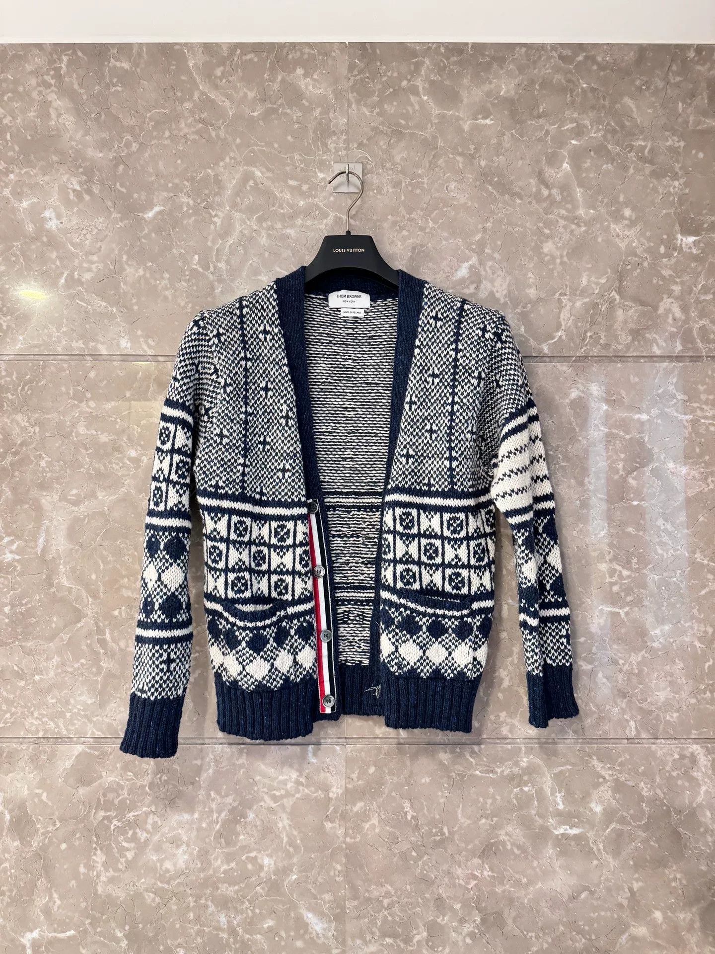 Thom Browne Thom Browne Snowflake Wool Cardigan Size US M / EU 48-50 / 2 - 1 Thumbnail