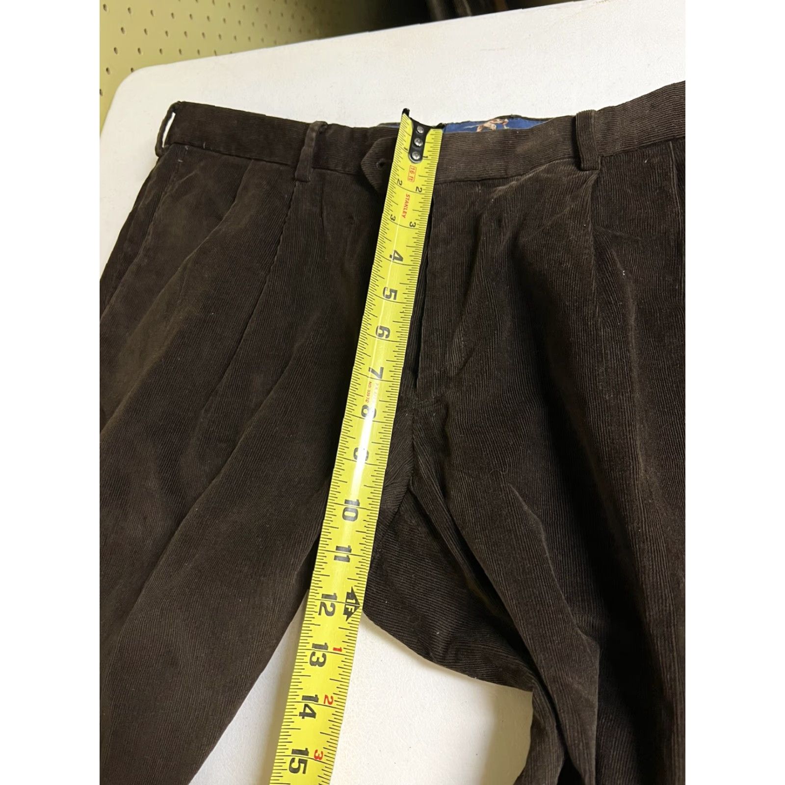 Polo Ralph Lauren Polo Ralph Lauren Corduroy Chino Pants Brown Pleated Cuffed Men's 38x29 Regular Straight Inseam 29 in Size US M / EU 48-50 / 2 - 7 Thumbnail
