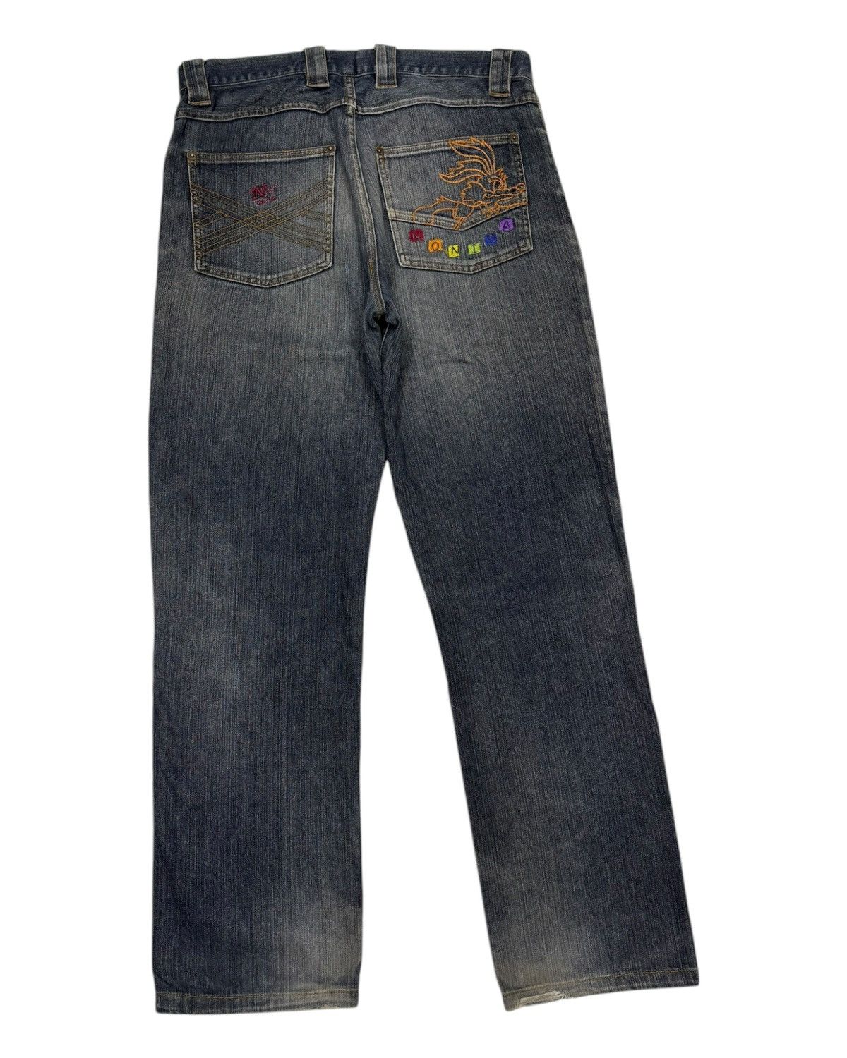 Nonnative 🔥A.NONITA VETEMENT POUR HOMMES DISTRESS BAGGY JEANS Size US 34 / EU 50 - 5 Thumbnail