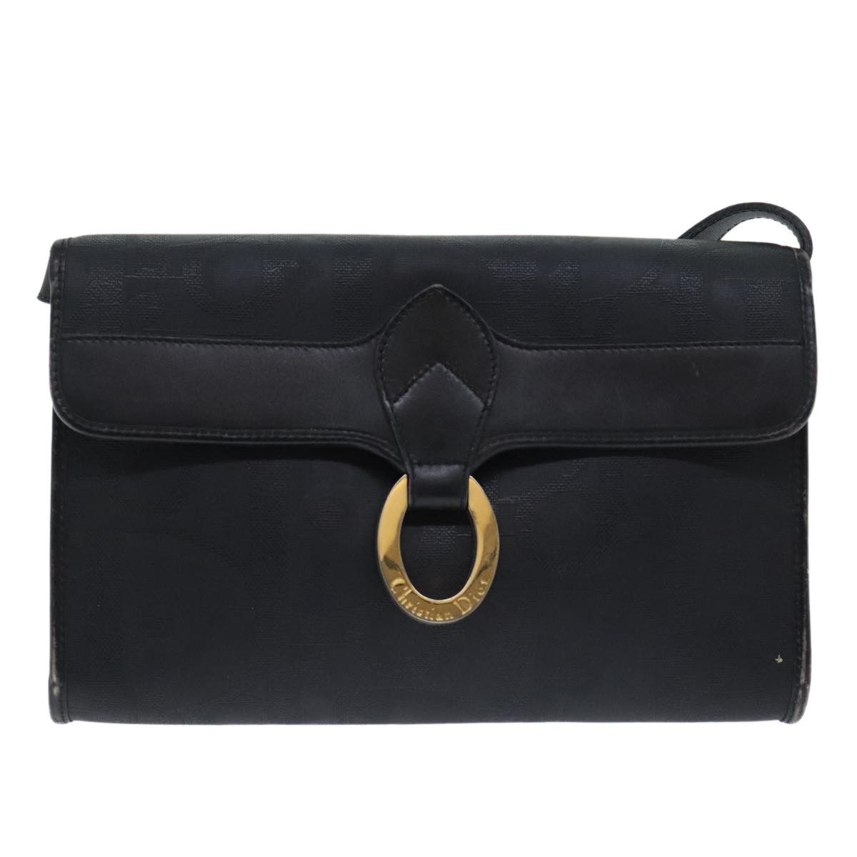 Dior Trotter Black Canvas Shoulder Bag (Pre-Owned) Size ONE SIZE - 1 Thumbnail