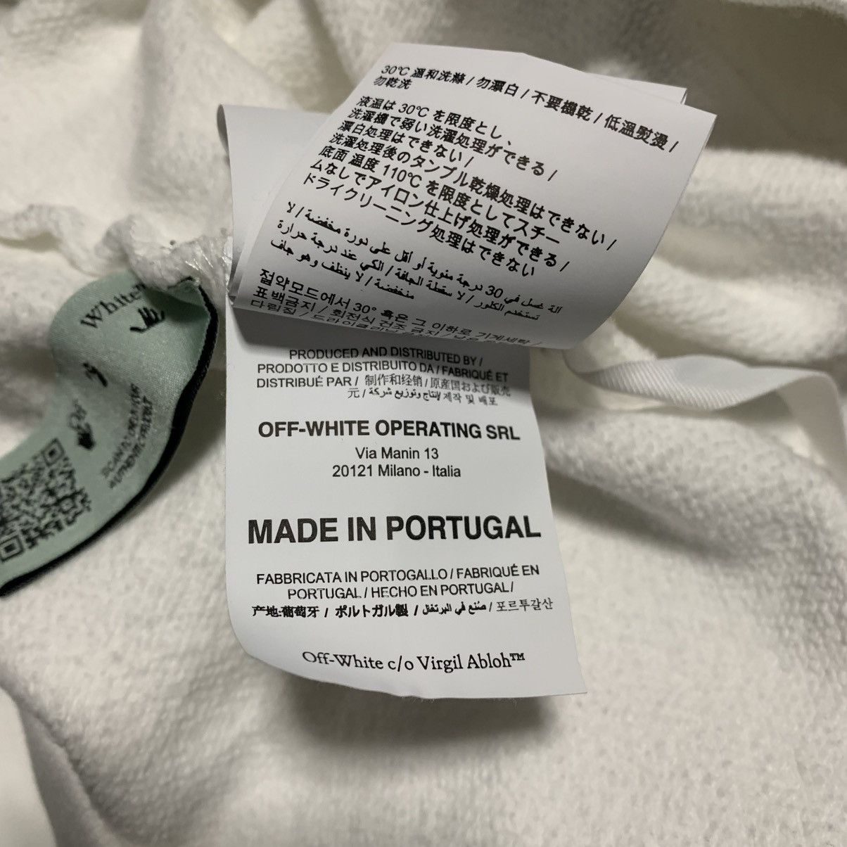Off-White Off White XS Mona Lisa White Hoodie Virgil Abloh Size US XS / EU 42 / 0 - 12 Thumbnail