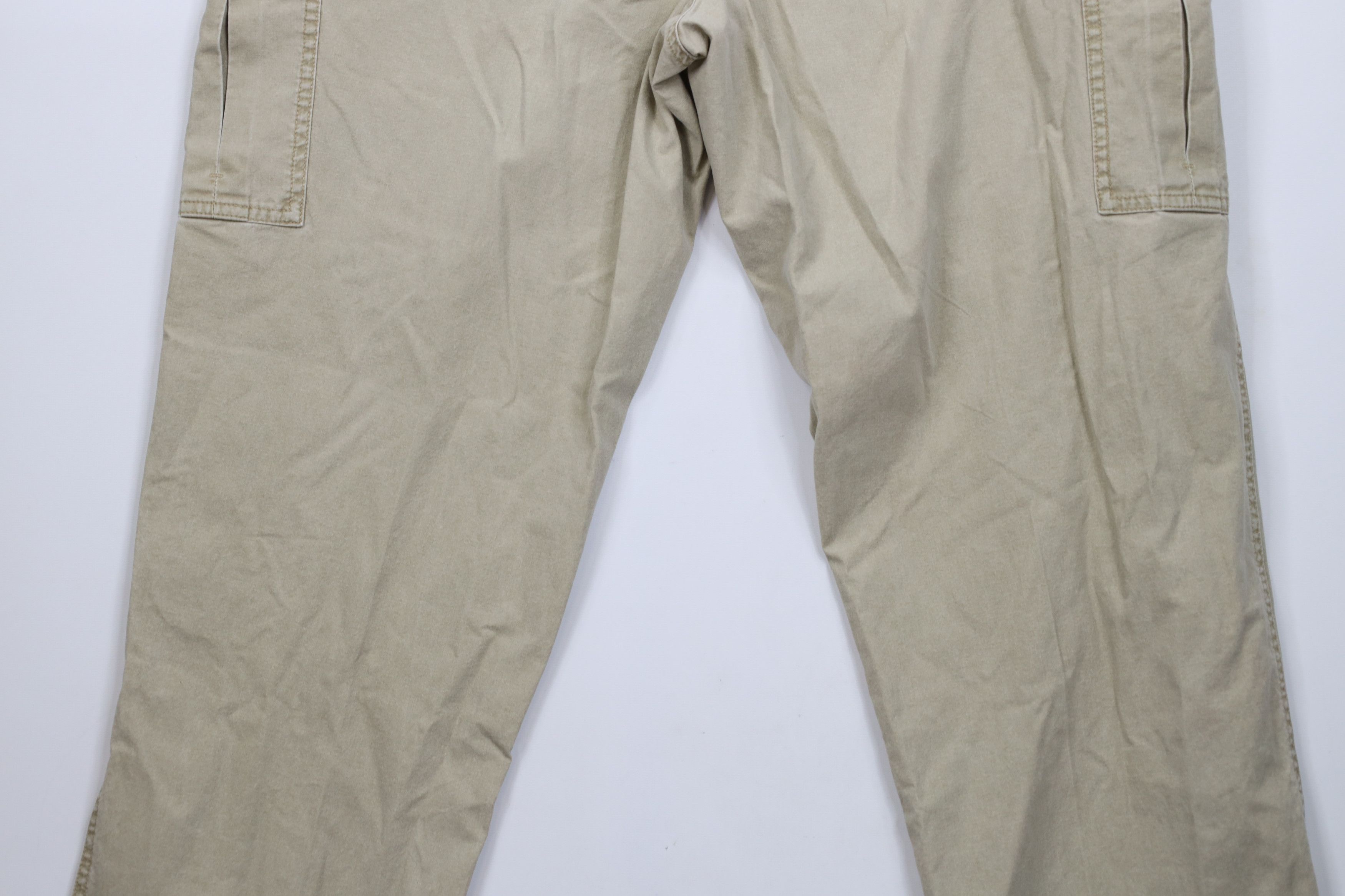 L.L. Bean × Vintage Vintage 90s LL Bean Stonewash Safari Bush Cargo Pants Beige Size US 35 - 11 Thumbnail