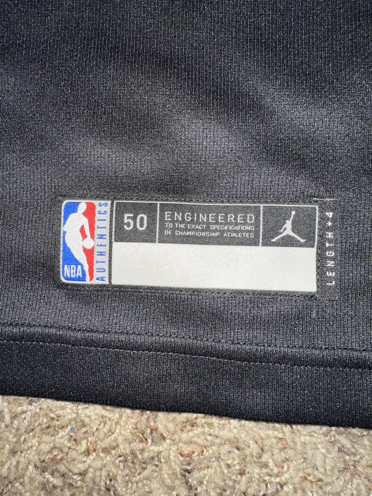 Designer Air Jordan Men’s NBA Team Issue Black Blank Jersey Size US XL / EU 56 / 4 - 4 Thumbnail