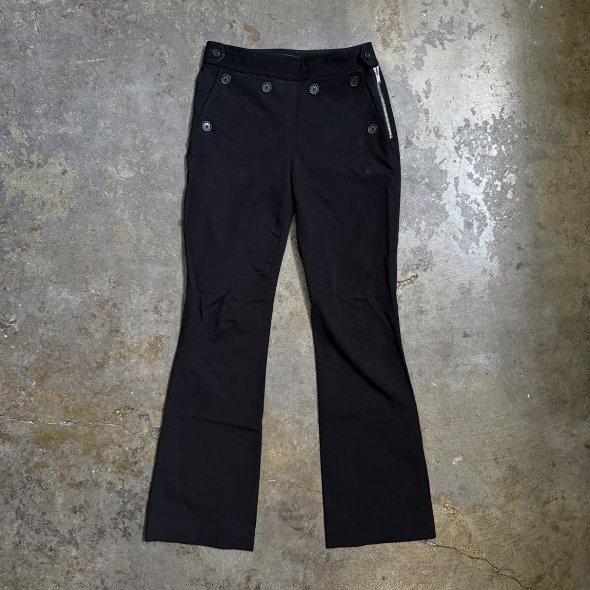 Helmut Lang HELMUT LANG BUTTON DETAIL PANTS - NAVY - 0 Size 25" / US 0 / IT 36 - 1 Thumbnail