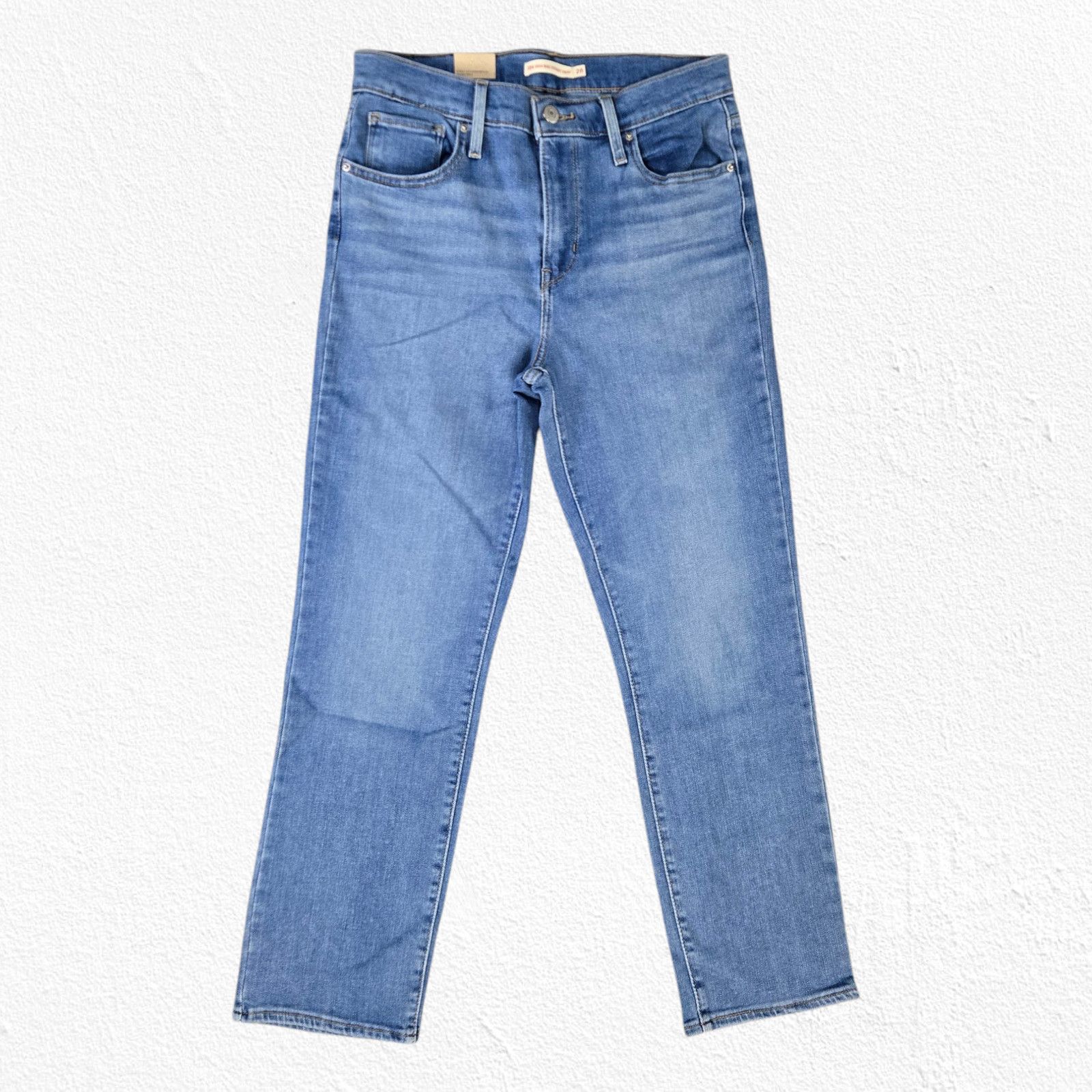Levi's Levi's 724 High Waisted Slim Cropped Straight Jeans Size 28 Size 28" / US 6 / IT 42 - 3 Thumbnail