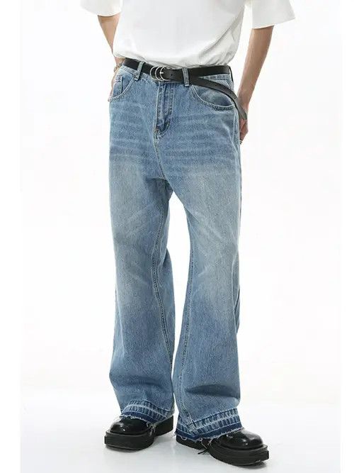 VIBE y2k denim distressed damaged washed jeans Size US 30 / EU 46 - 2 Thumbnail