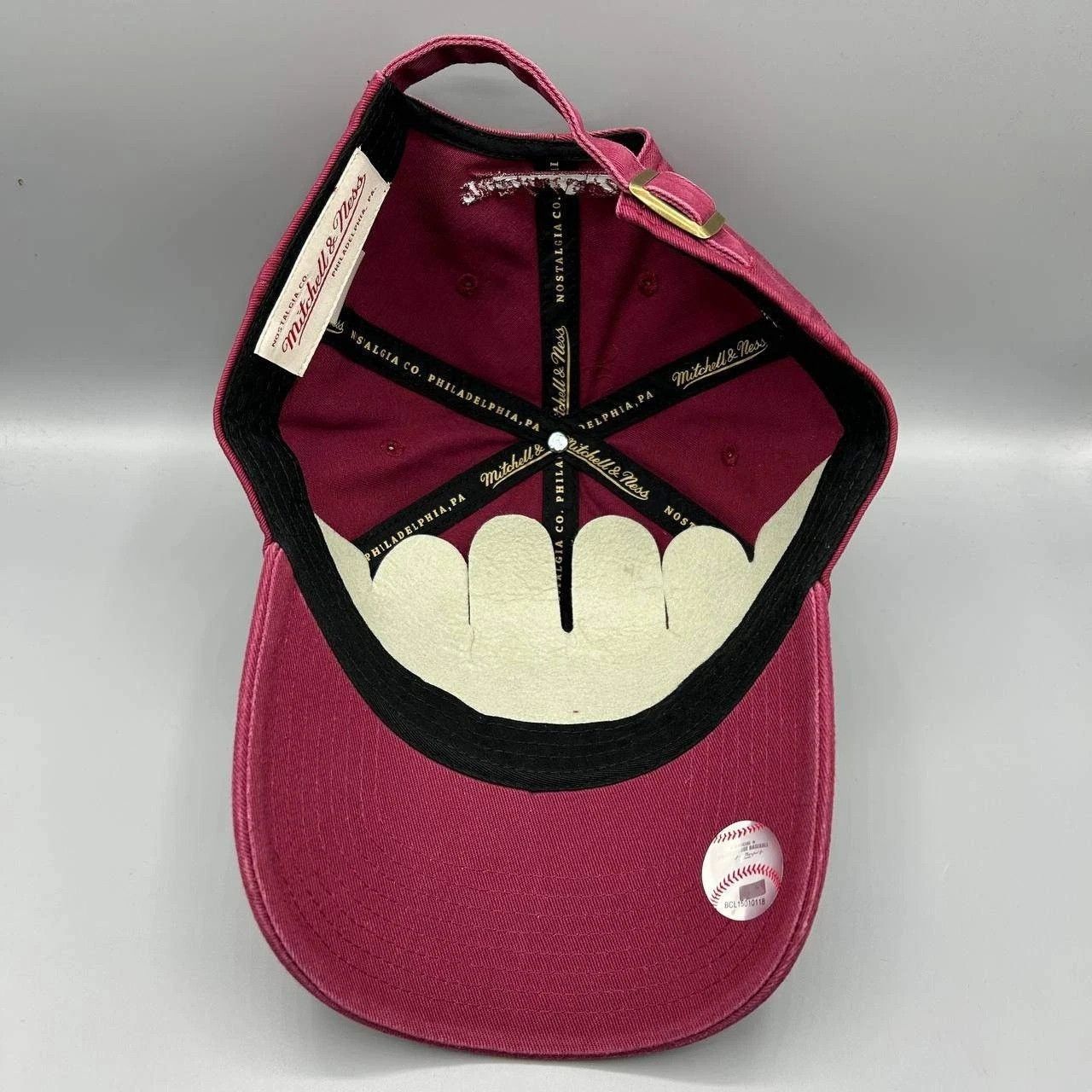 Mitchell & Ness New York Yankees Hat Men Red MLB Strap Back Cap Cotton New Size ONE SIZE - 2 Thumbnail