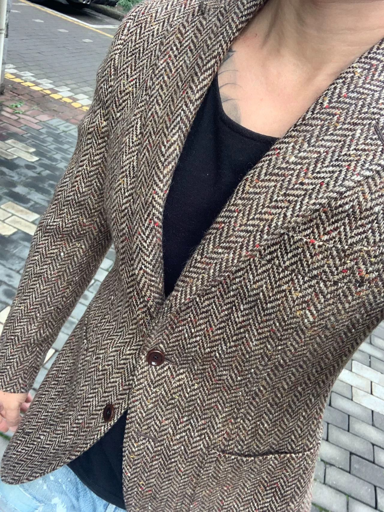 Beams Japan classic herringbone blazer size 46 Size US M / EU 48-50 / 2 - 1 Thumbnail
