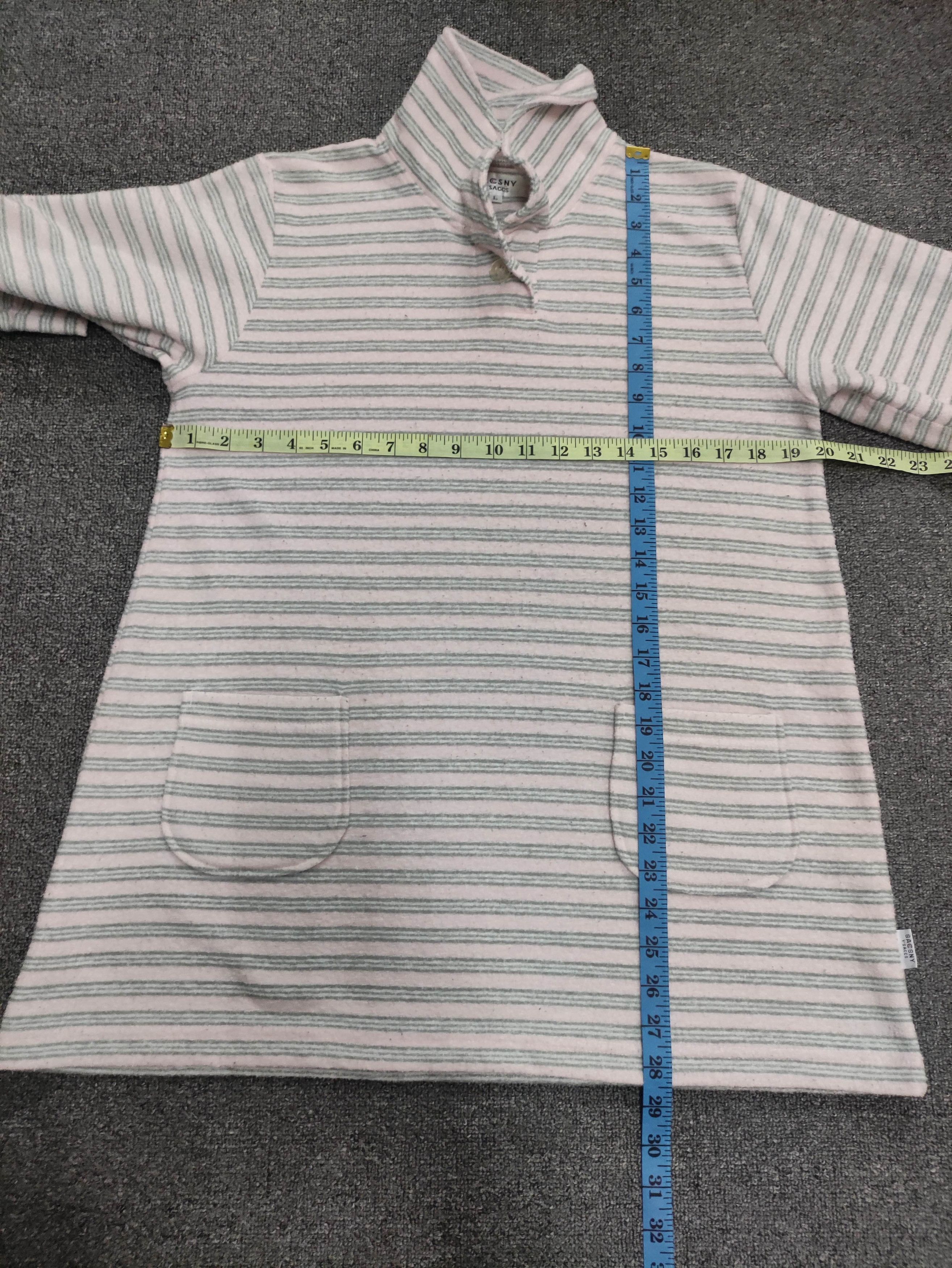 Japanese Brand Vintage Sacsny By Yohji Yamamoto Sleeping Wear Striped Size L / US 10 / IT 46 - 8 Thumbnail