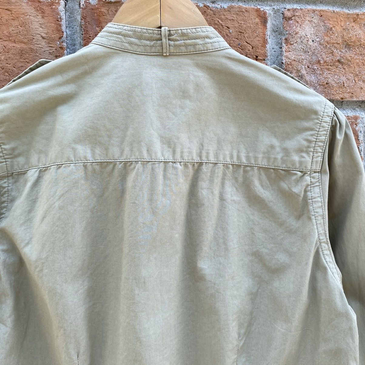 Polo Ralph Lauren POLO JEANS COMPANY Beige Button-Up Shirt with Epaulettes Size M / US 6-8 / IT 42-44 - 11 Thumbnail