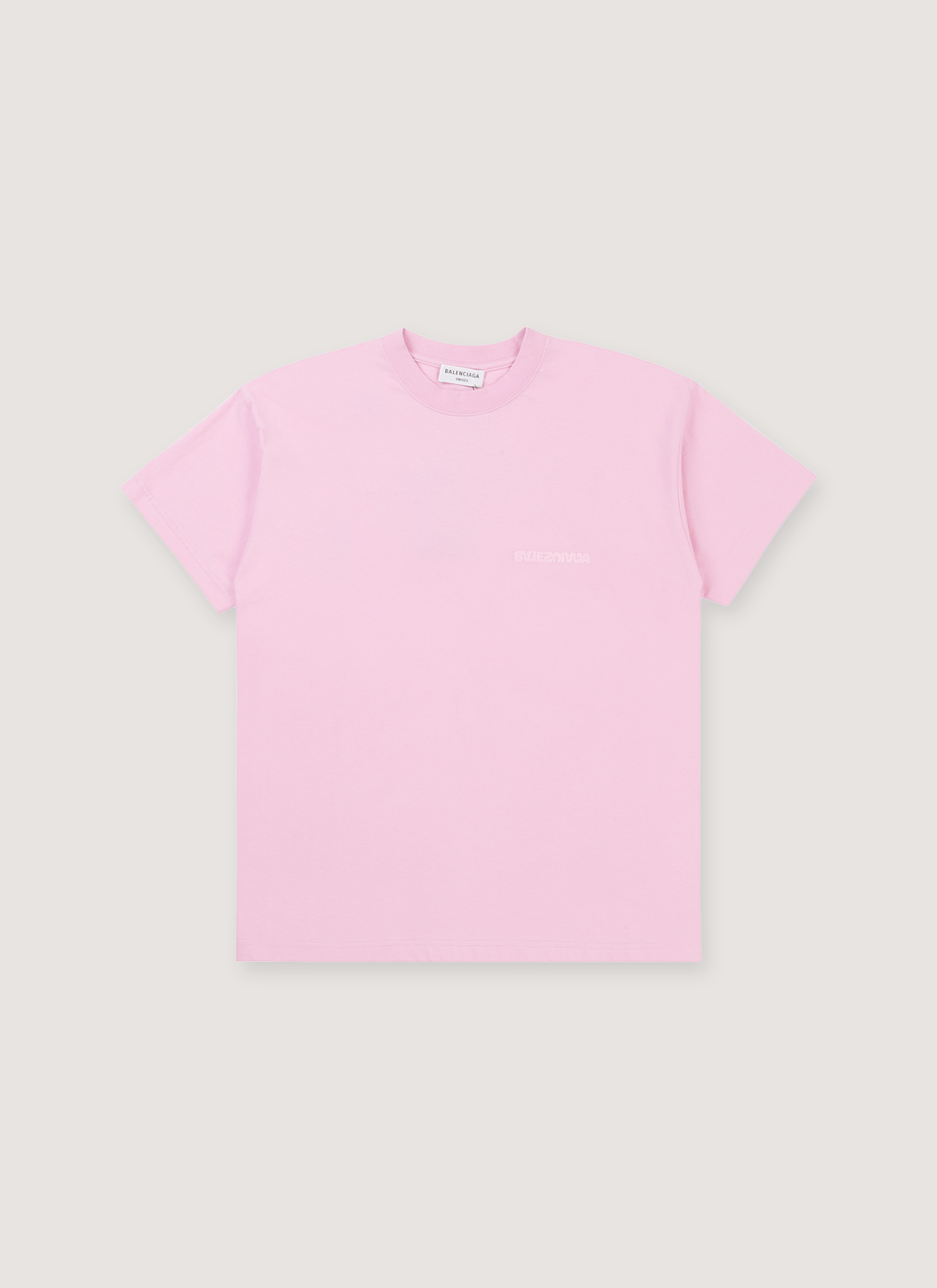 Balenciaga Turn Embroidered Logo Tee Pink Size US S / EU 44-46 / 1 - 1 Thumbnail
