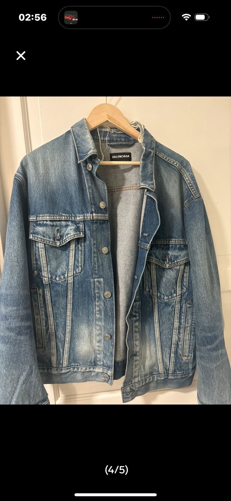 Balenciaga Back logo denim jacket Size US L / EU 52-54 / 3 - 4 Thumbnail